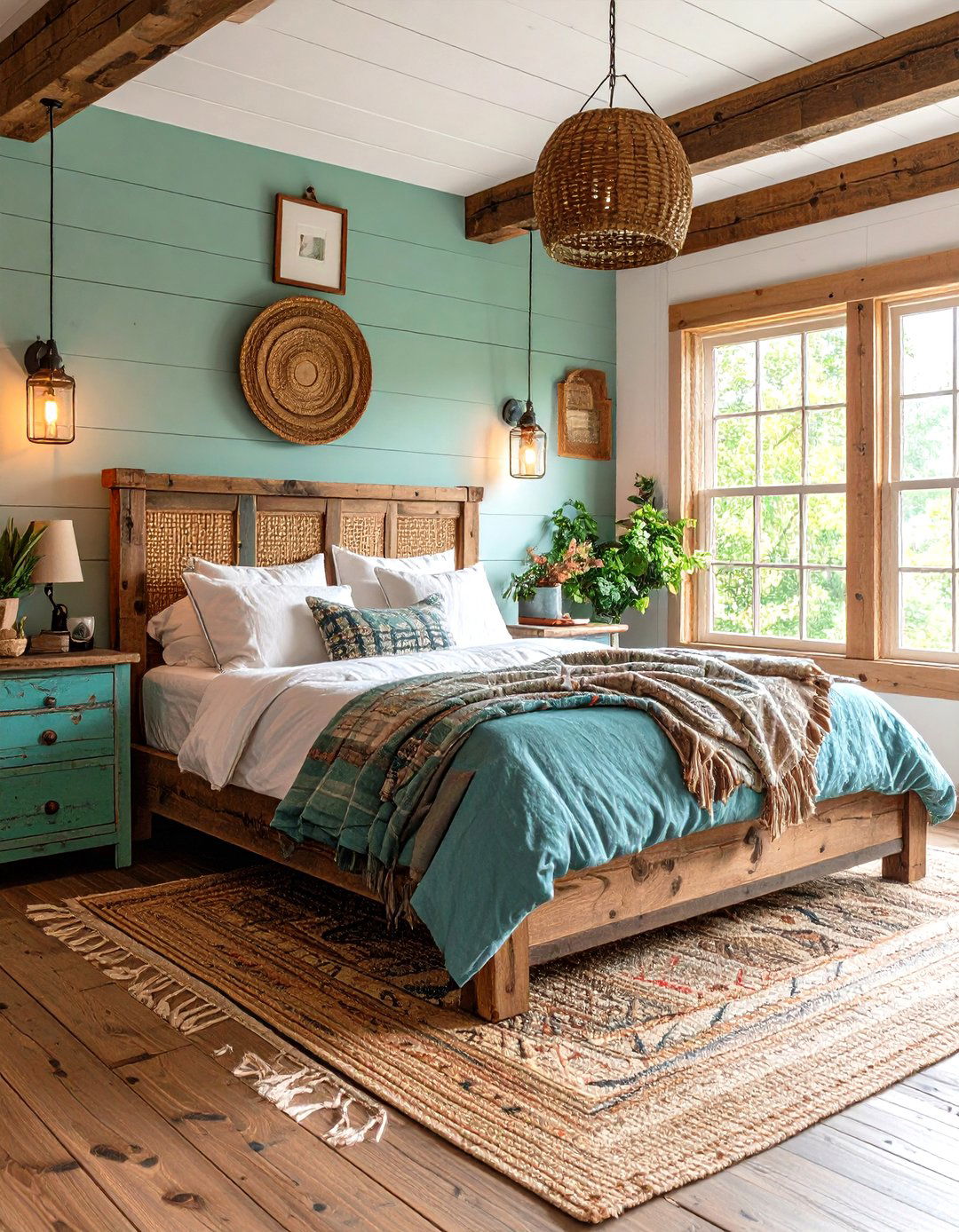 Rustic Turquoise Bedroom - 24 Turquoise Bedroom Ideas