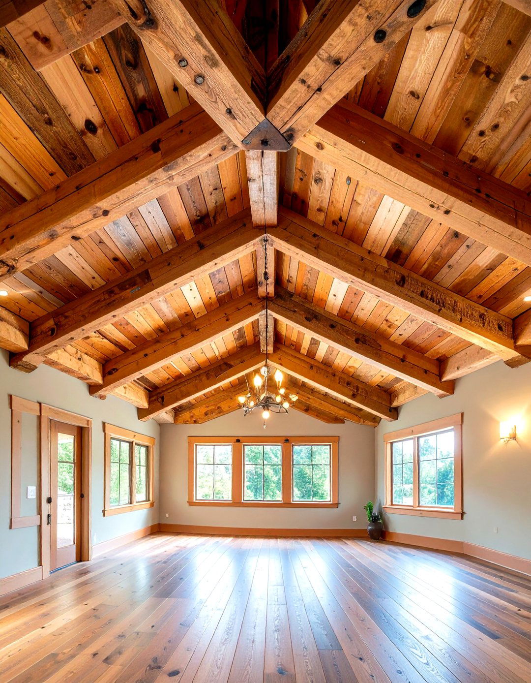 Rustic Wood Beam Ceiling Designs - 24 Basement Ceiling Ideas