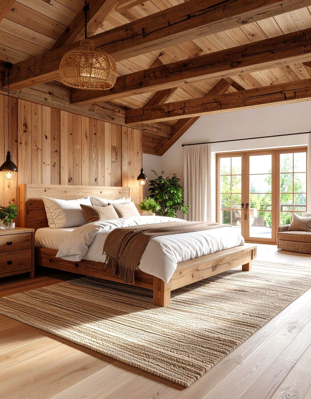 Rustic Wood Beam Loft Bedroom - 24 Loft Bedroom Ideas