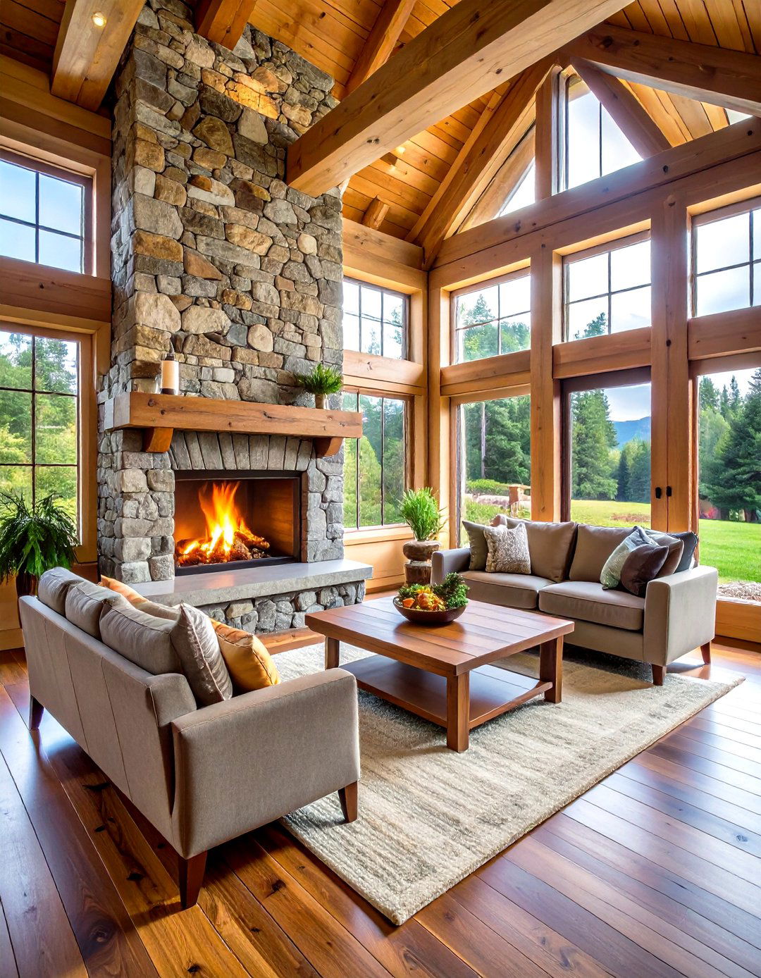 Rustic Wood Burning Corner Fireplace Ideas - 24 Corner Fireplace Ideas