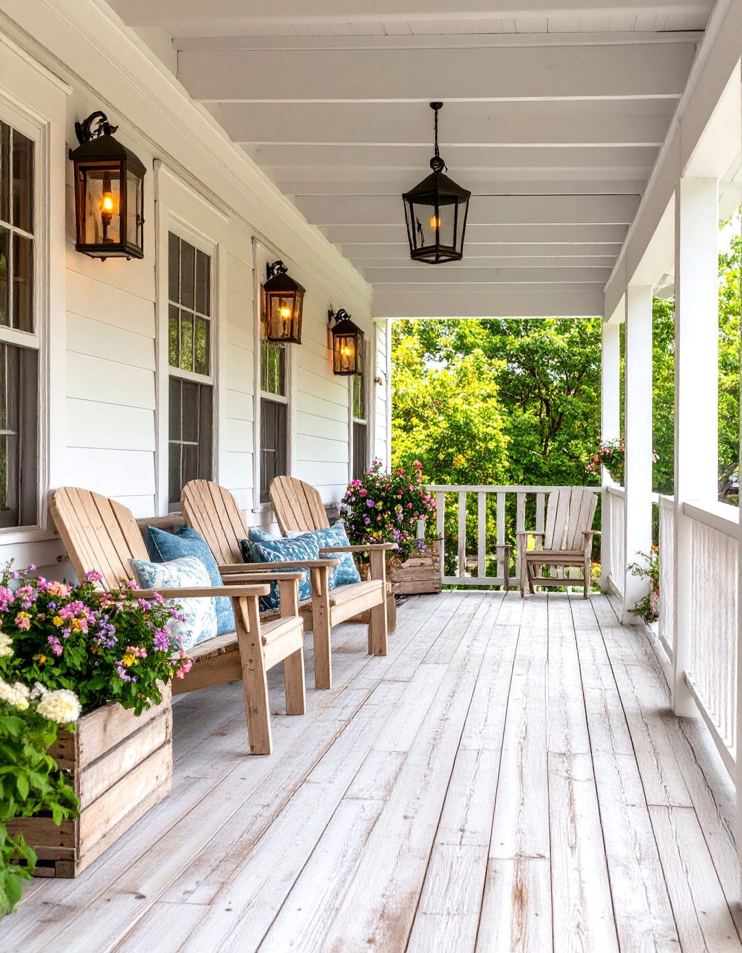 Rustic Wooden Farmhouse Porch - 24 Farmhouse Porch Ideas