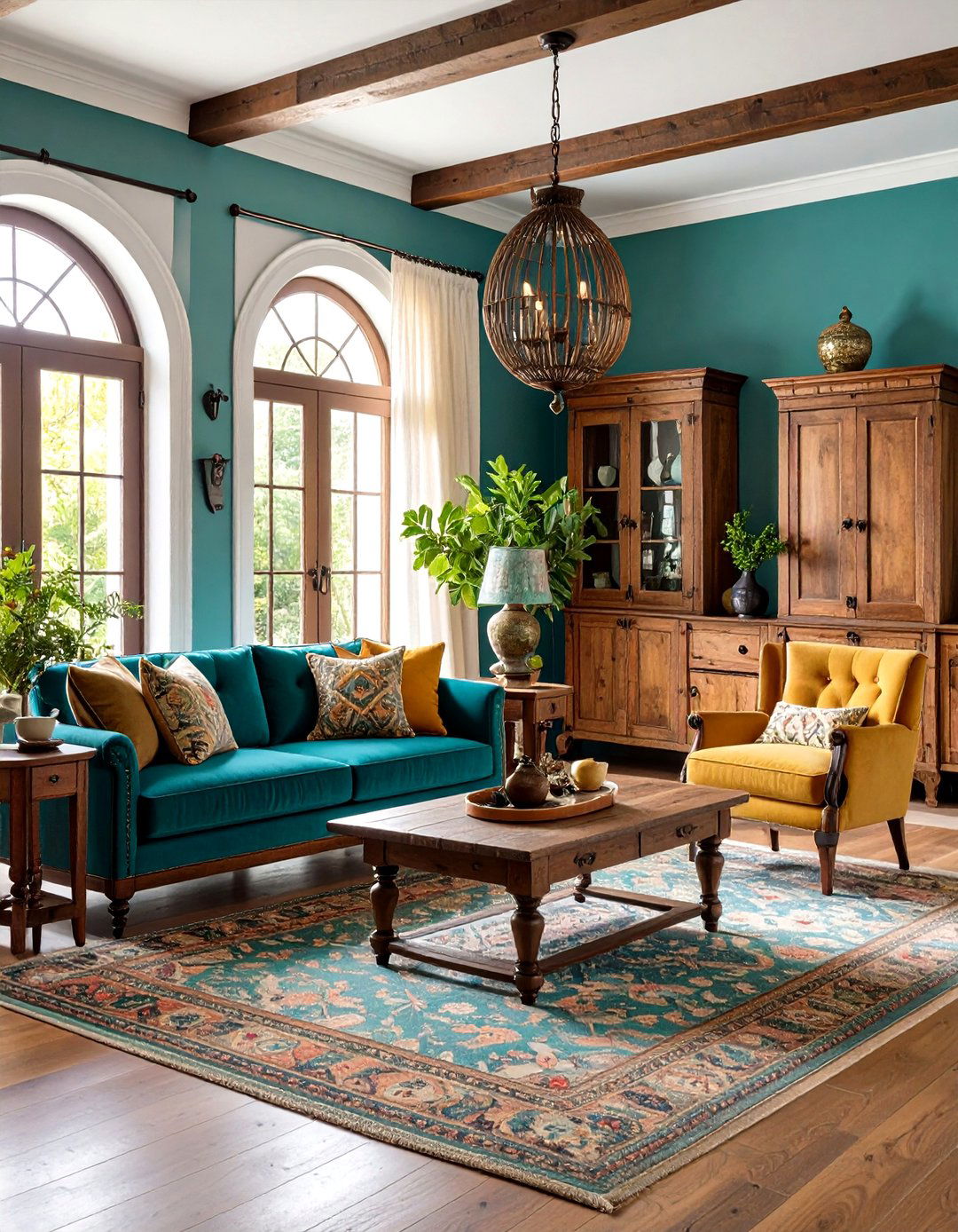 Rustic Wooden Furniture Collection - 24 Spanish Style Living Room Ideas