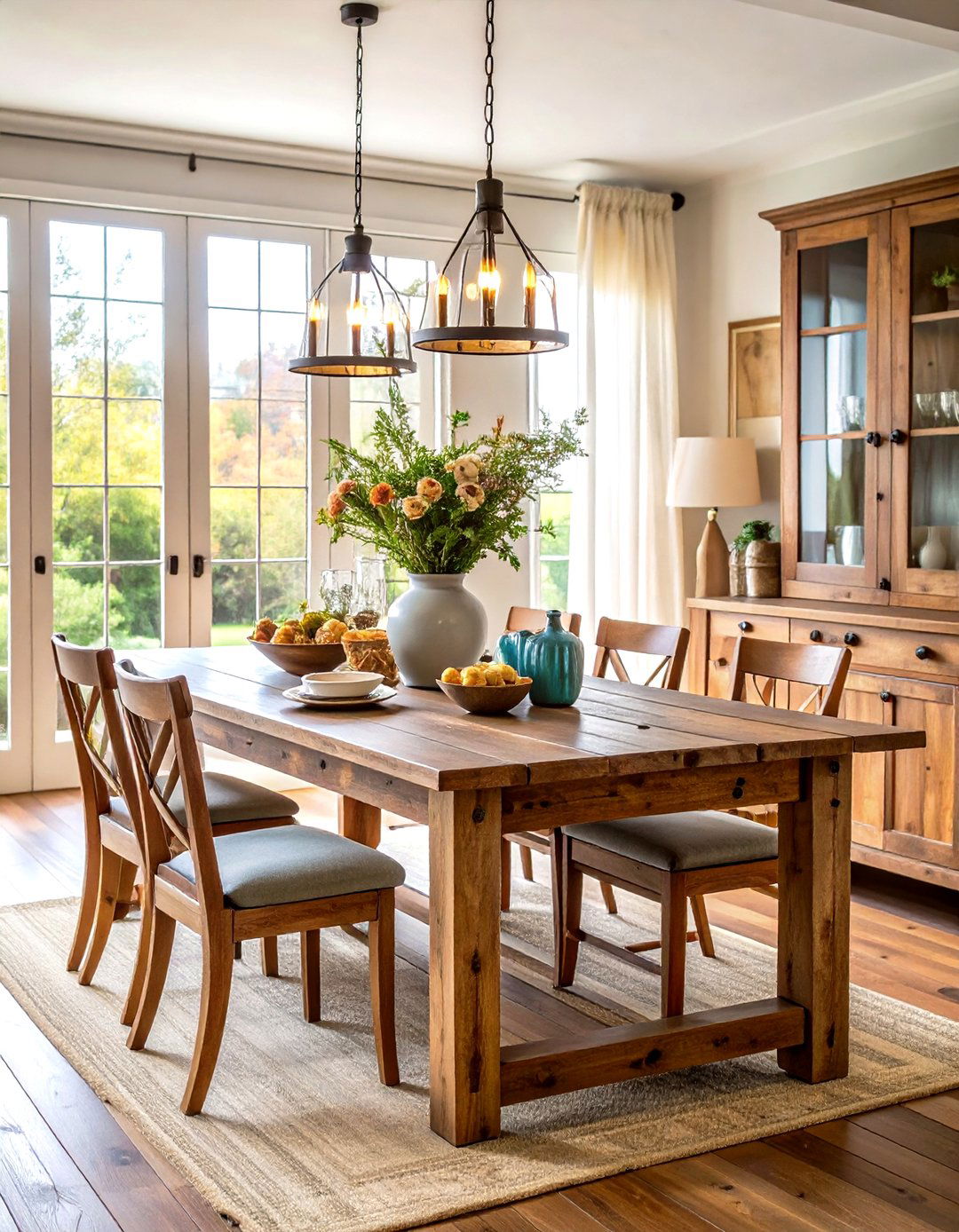 Rustic Wooden Sideboards - 24 Rustic Dining Room Ideas
