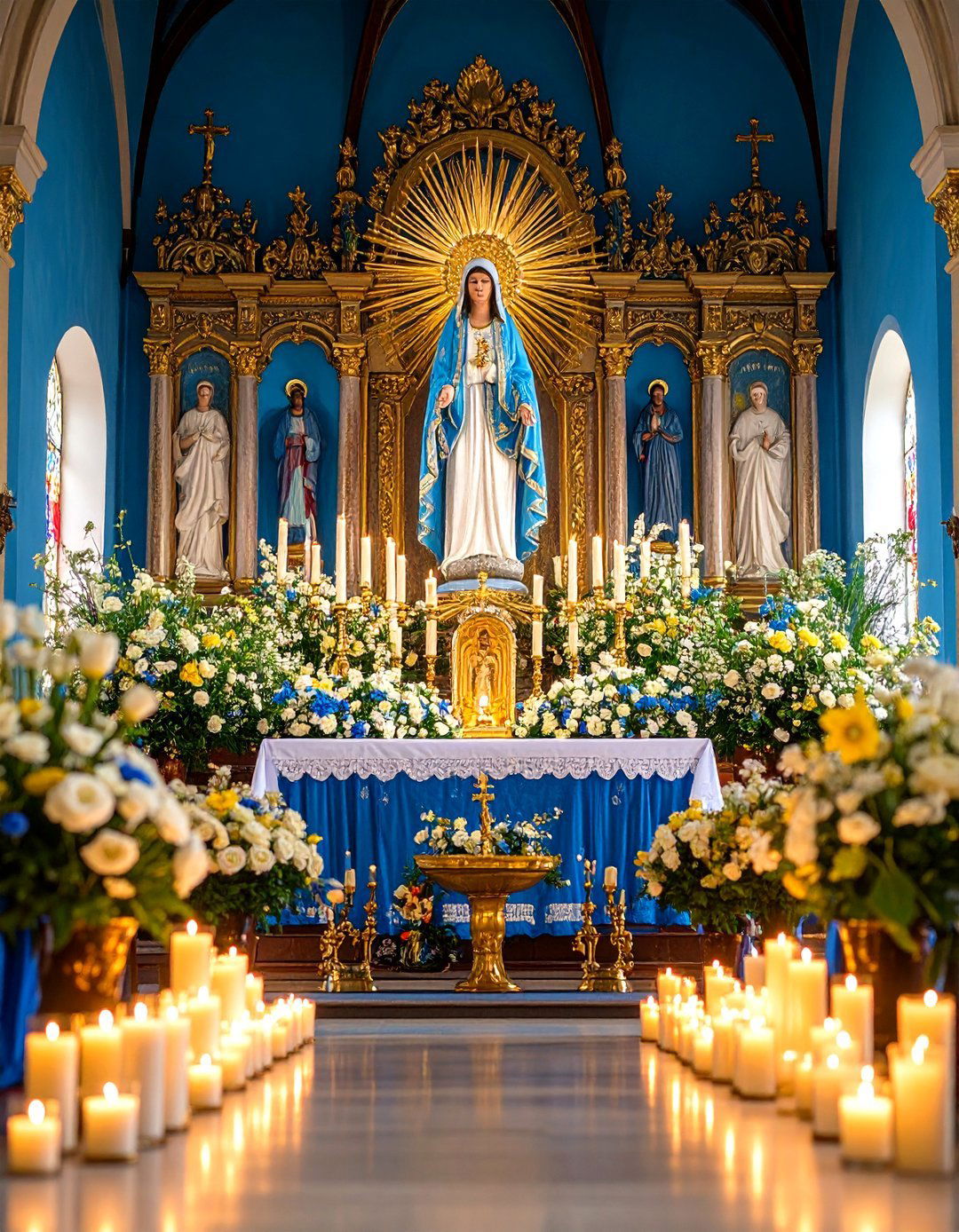 Sacred Heart and Virgin of Guadalupe Altar - 24 Mexican Wedding Ideas