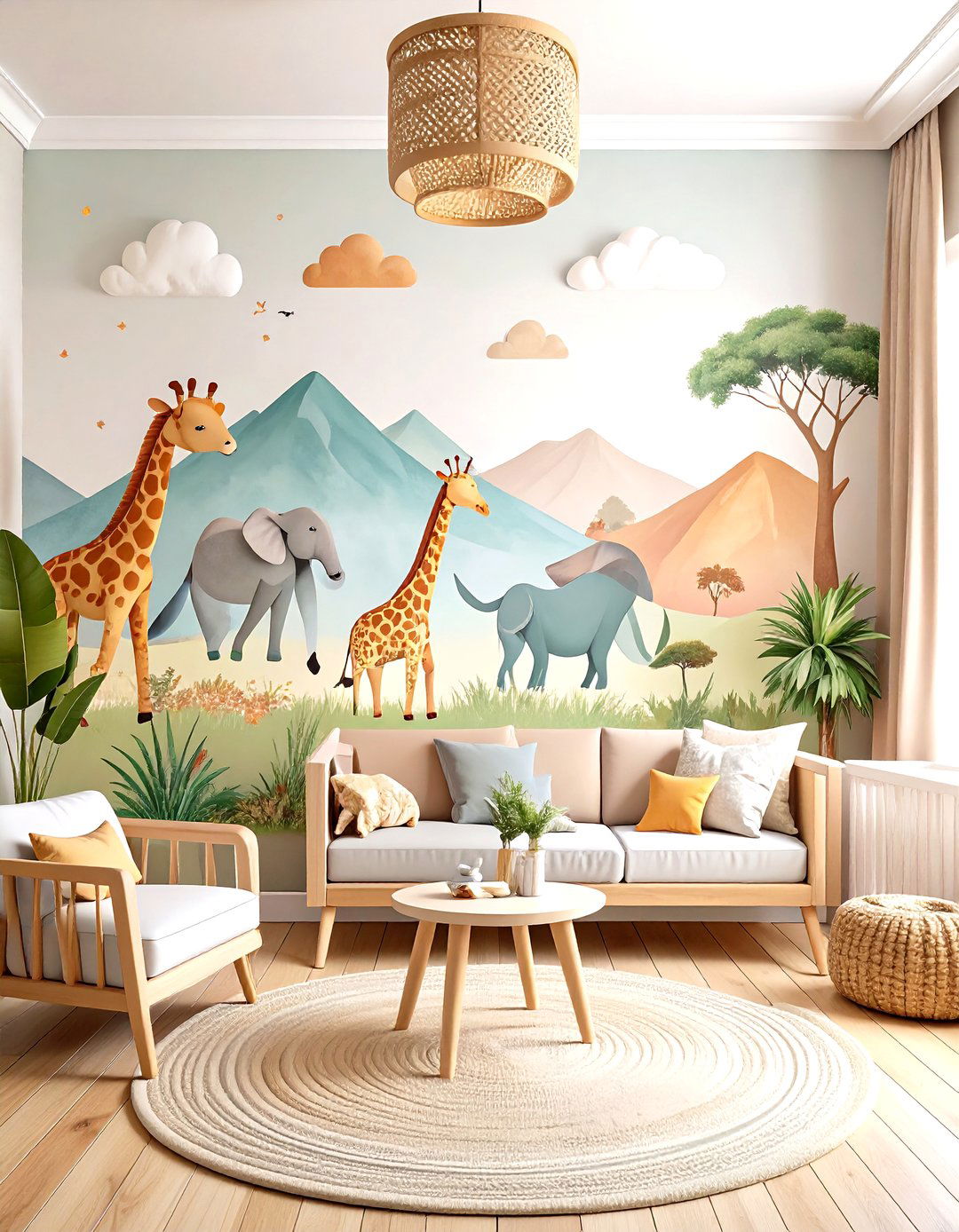 Safari Adventure Theme Wall Collection - 24 Nursery Wall Decor Ideas