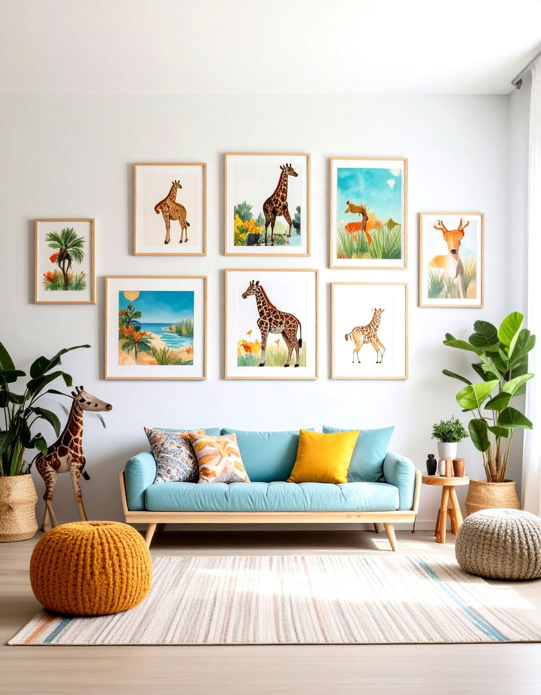 Safari Wall Art Gallery - 24 Safari Nursery Decor Ideas