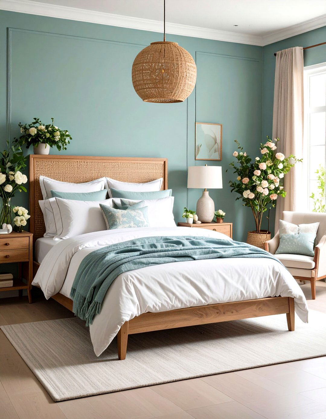 Sage Blue Guest Bedroom Retreat - 24 Blue Room Ideas
