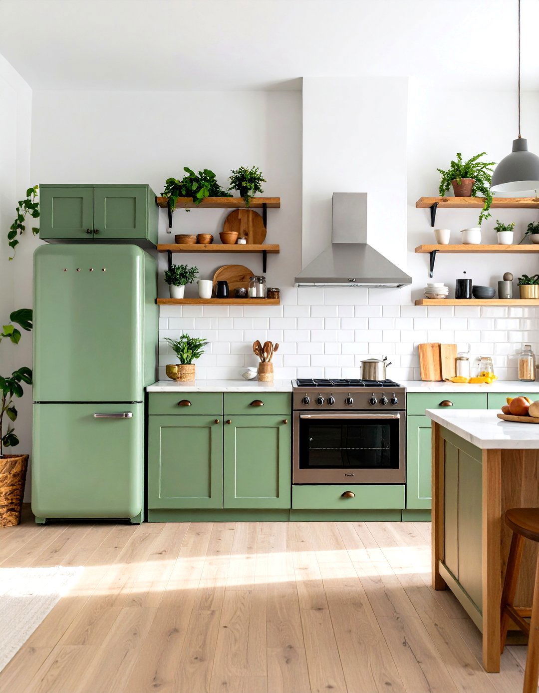 Sage Green Appliance Collections - 24 Kitchen With Colored Appliances Ideas