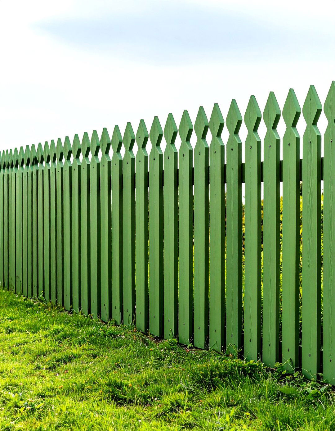 Sage Green Artistic Sculptural Fence - 24 Sage Green Garden Fence Ideas