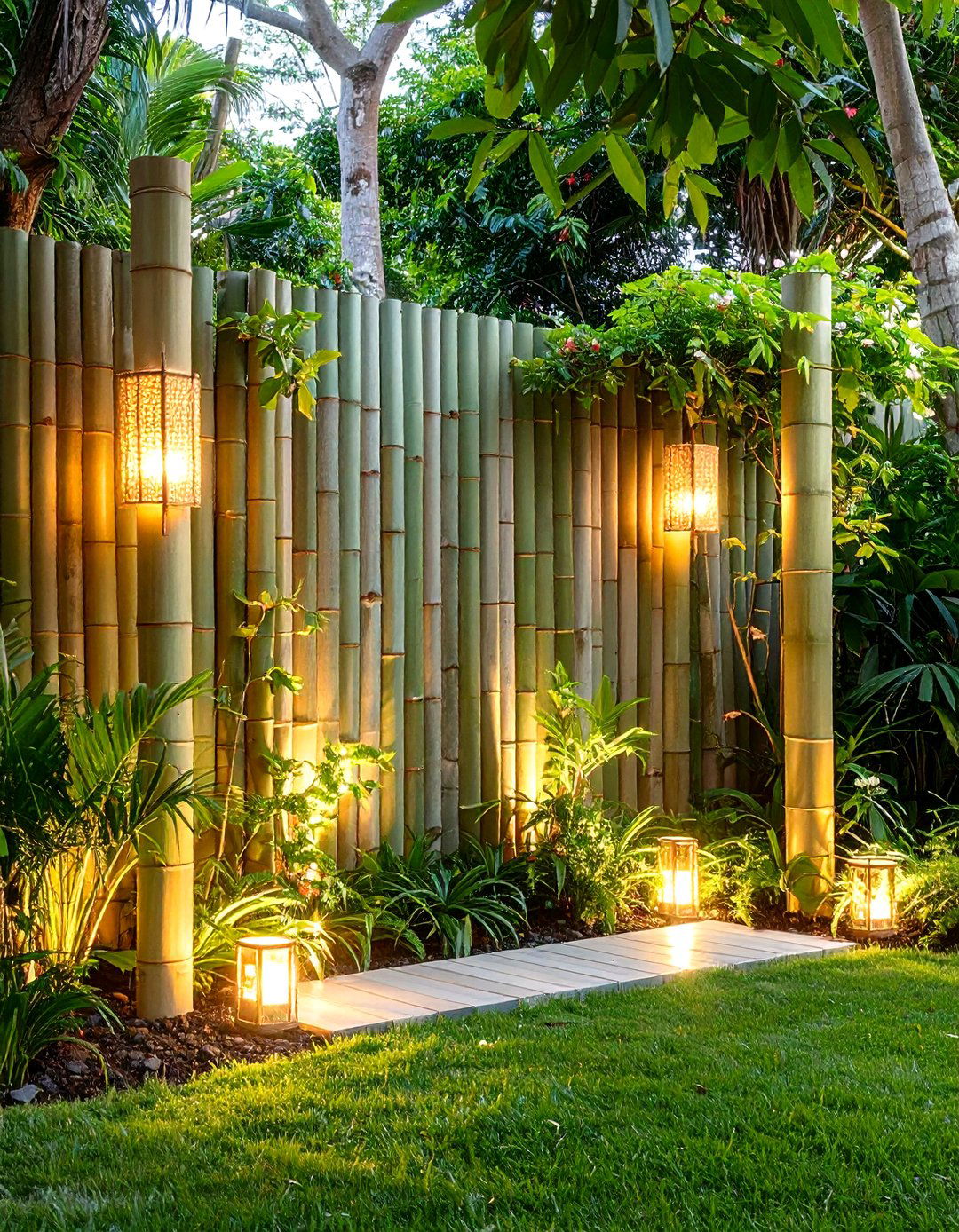 Sage Green Bamboo Panel System - 24 Sage Green Garden Fence Ideas