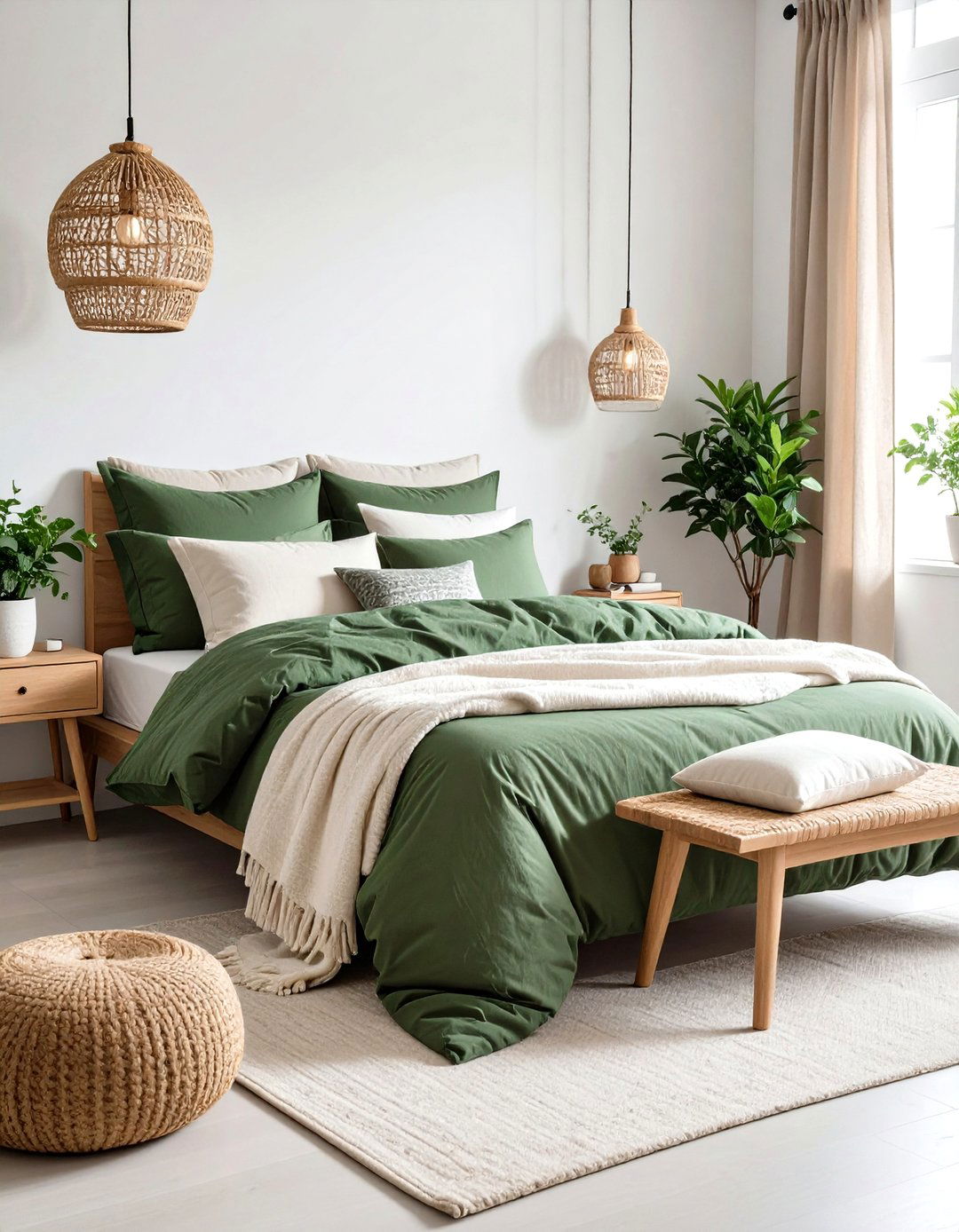 Sage Green Bedding and Textile Collection - 24 Sage Green Bedroom Ideas