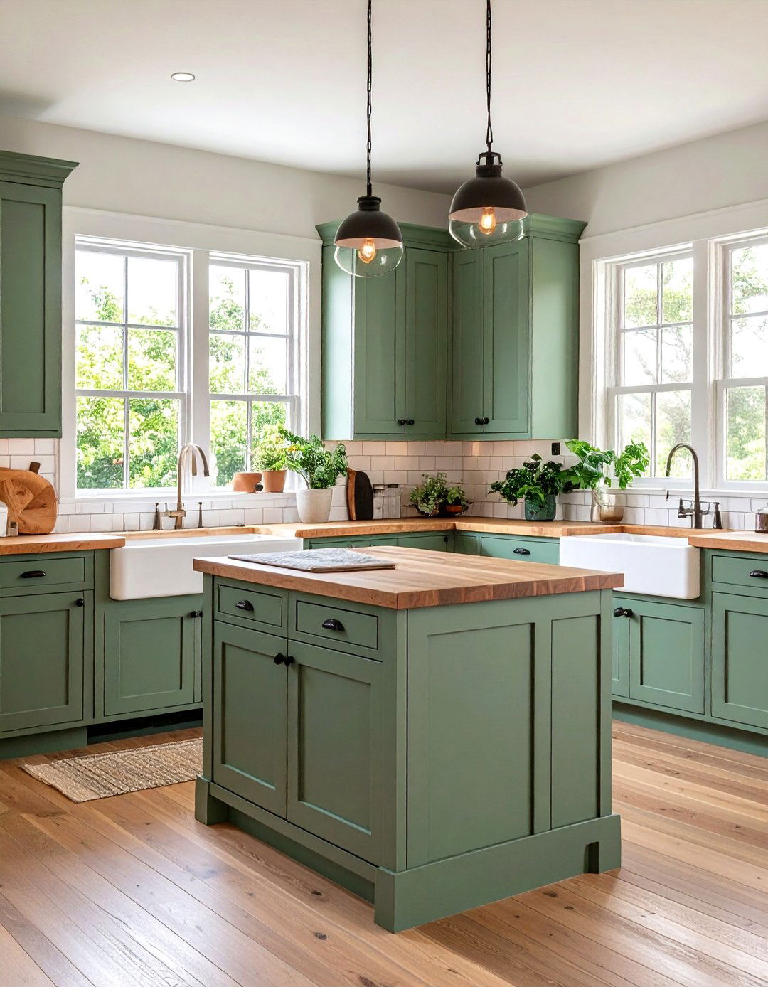 Sage Green Farmhouse Kitchen Style - 24 Sage Green Kitchen Ideas