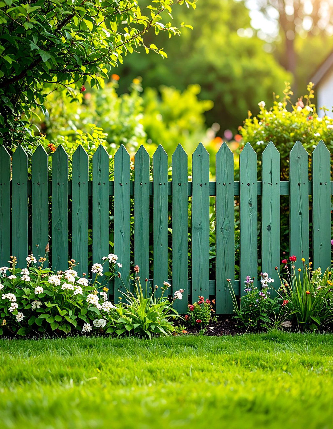 Sage Green Garden Sanctuary Fence - 24 Fence Paint Colours