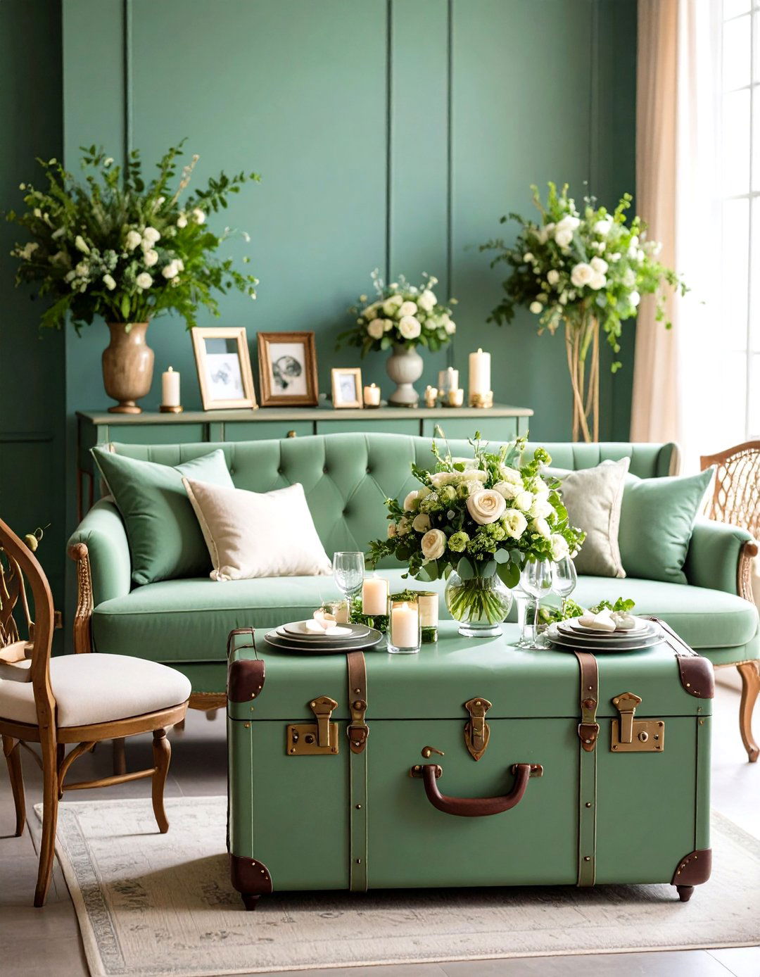Sage Green Guest Book and Memory Table - 24 Sage Green Wedding Ideas