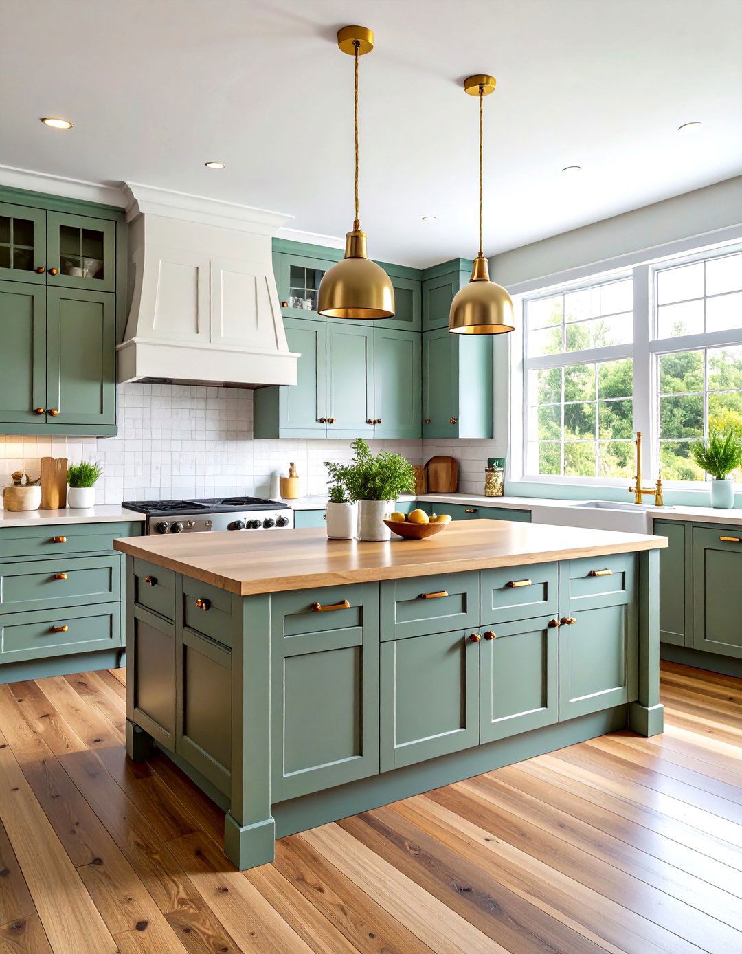 Sage Green Kitchen Islands - 24 Kitchen Island Color Ideas