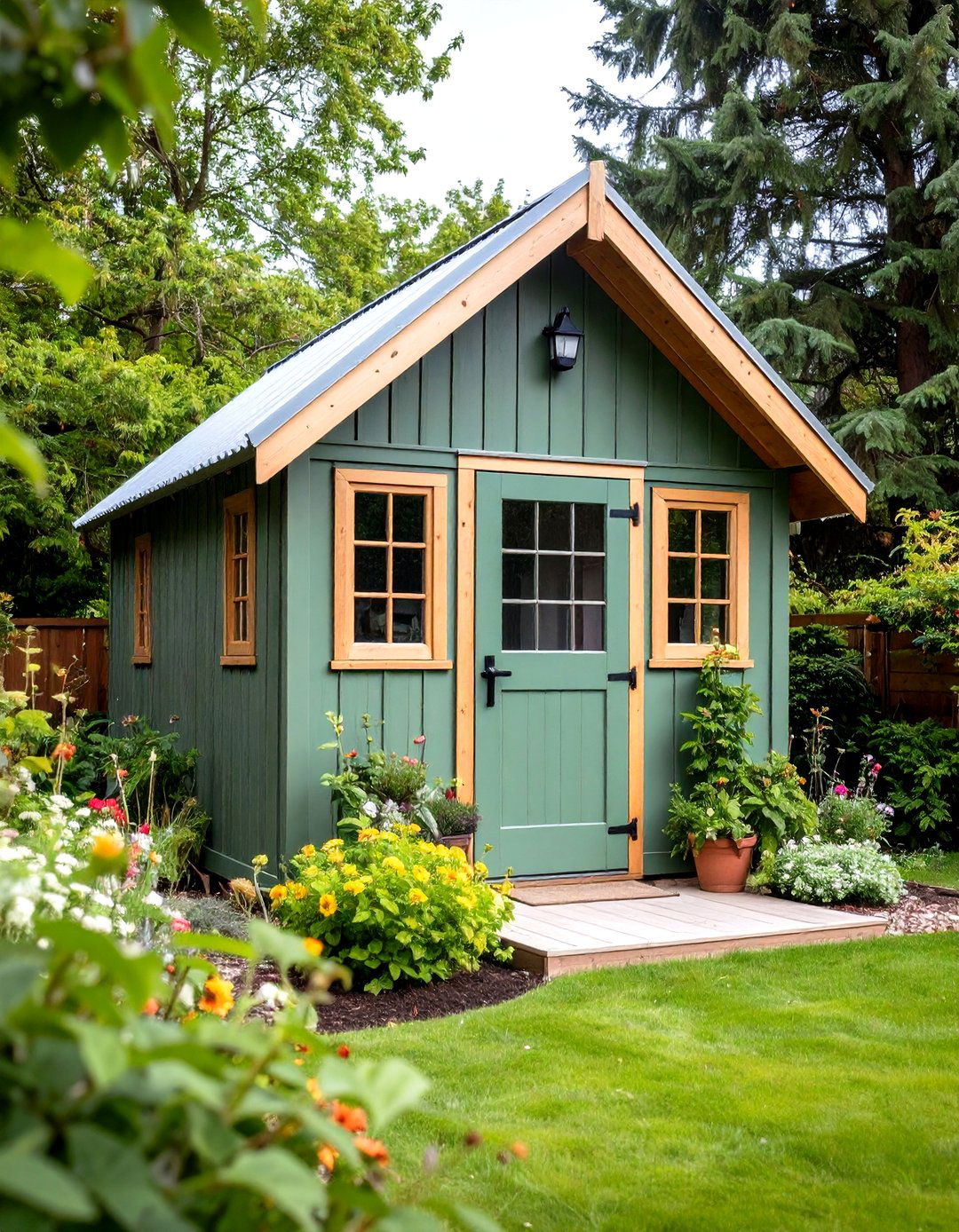 Sage Green Natural Blend - 24 Shed Color Ideas