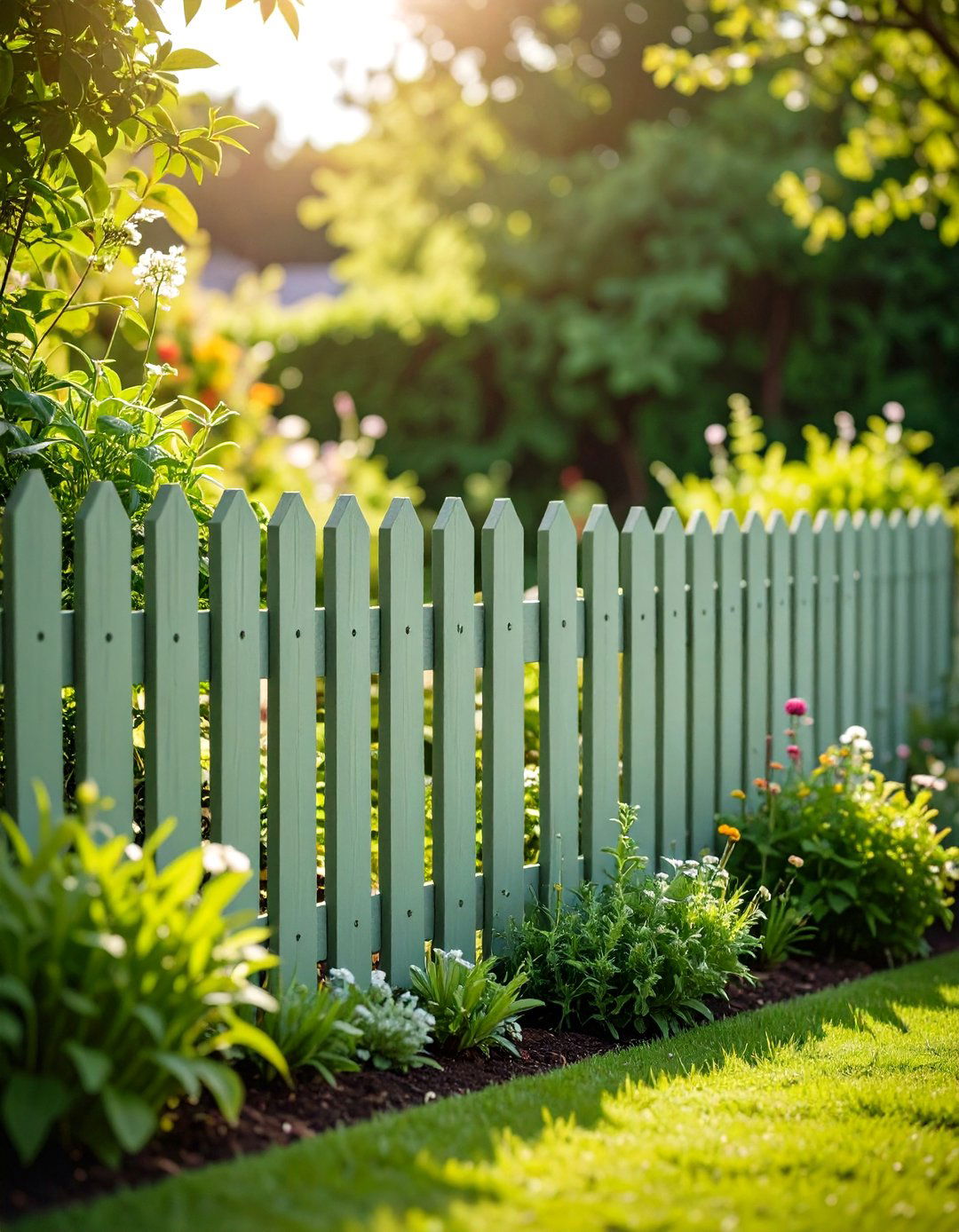Sage Green Nature Inspired Palettes - 24 Fence Painting Ideas