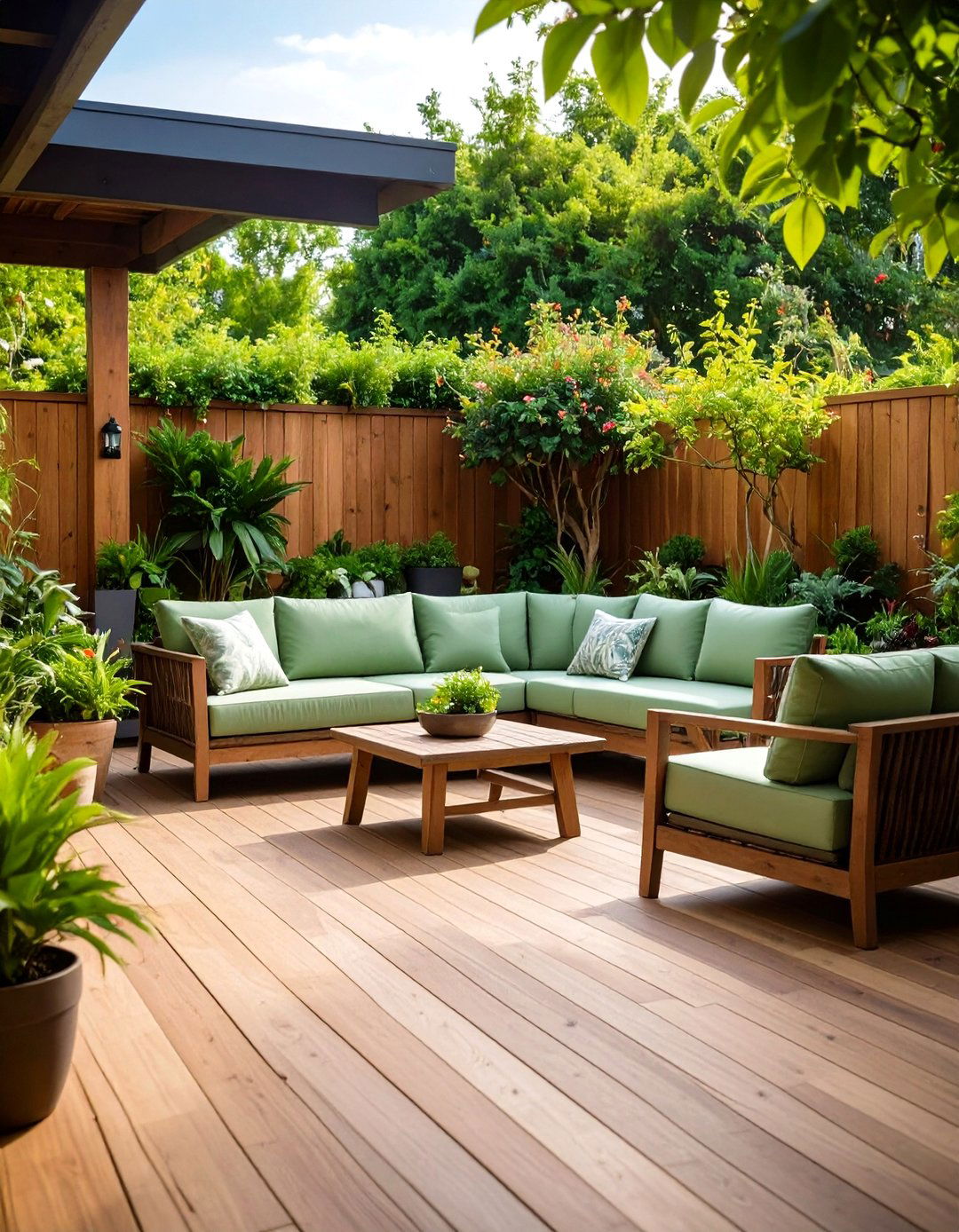 Sage Green Outdoor Patio Furniture and Planters - 24 Sage Green Decor Ideas
