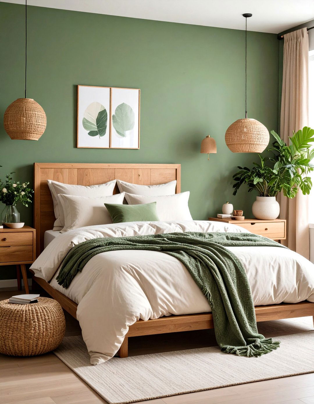 Sage Green Painted Bedroom Walls - 24 Pastel Bedroom Ideas