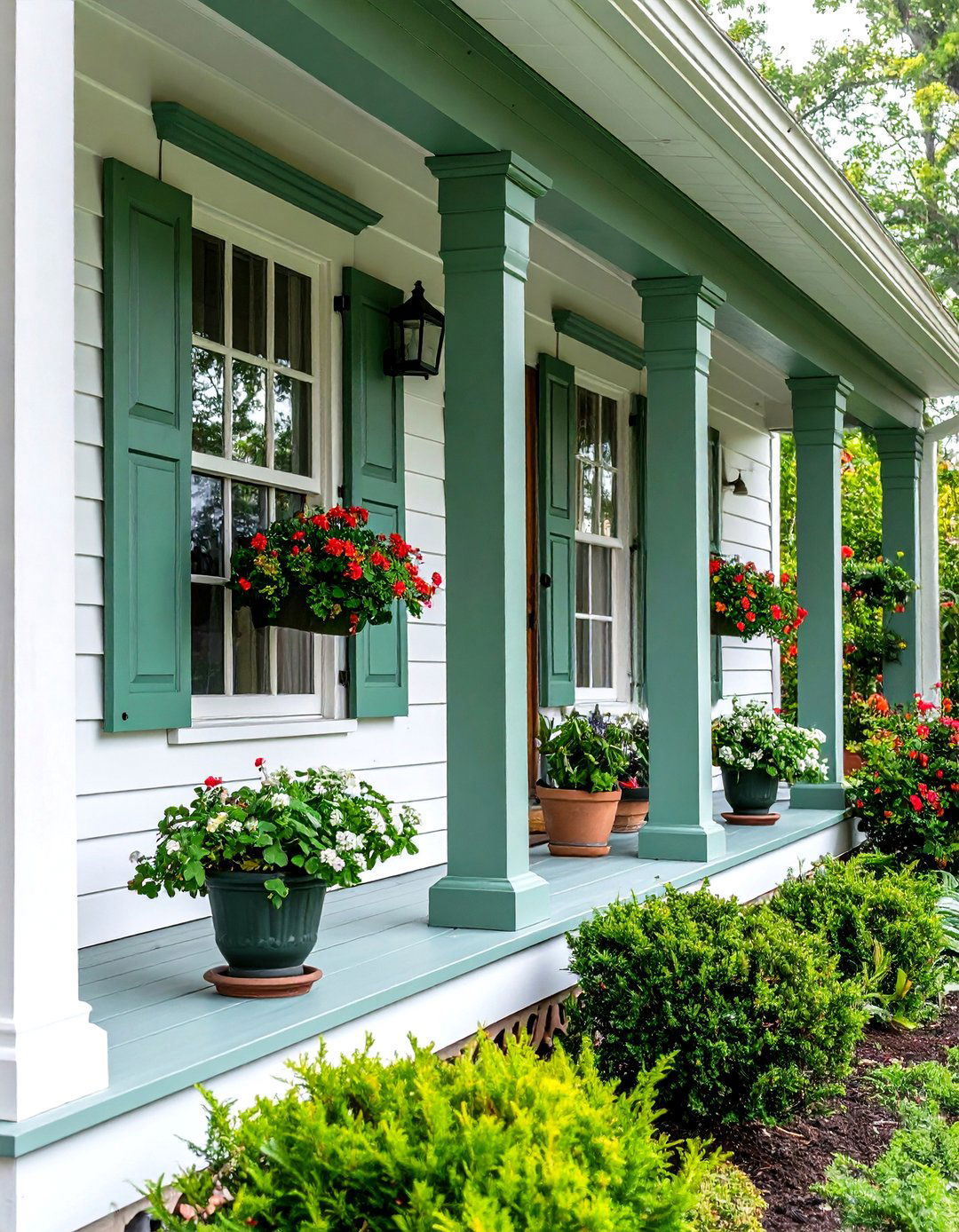 Sage Green Trim - 24 Porch Paint Colors