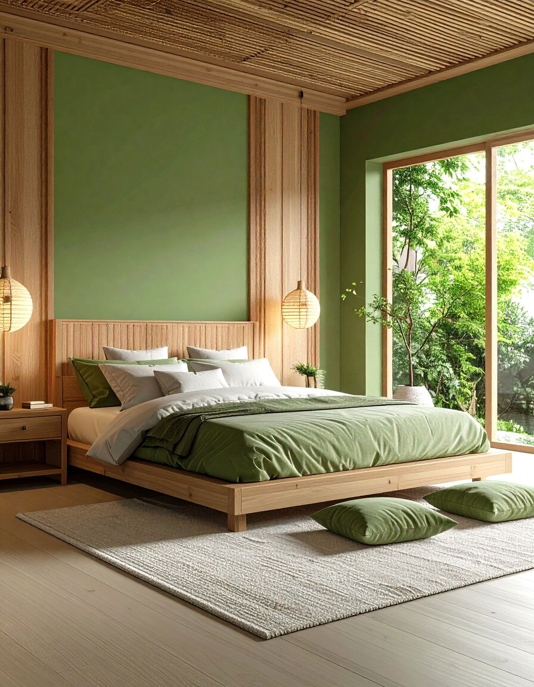 Sage Green Zen Bedroom - 24 Light Green Bedroom Ideas