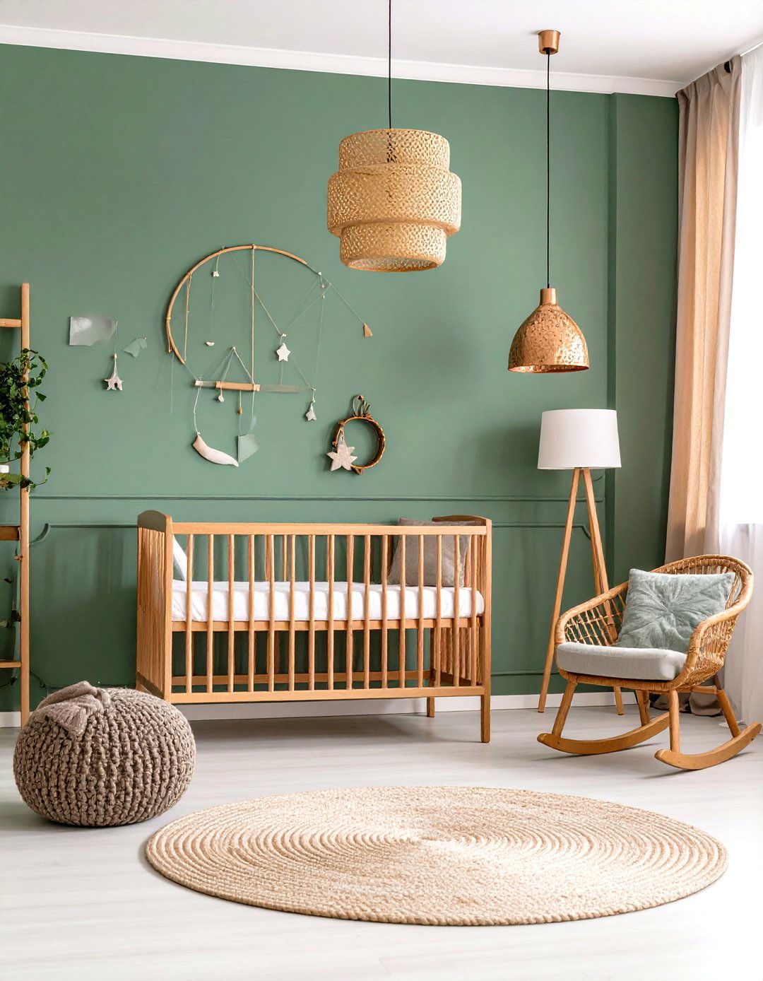 Sage Green and Copper Color Palette - 24 Mid-century Modern Nursery Ideas