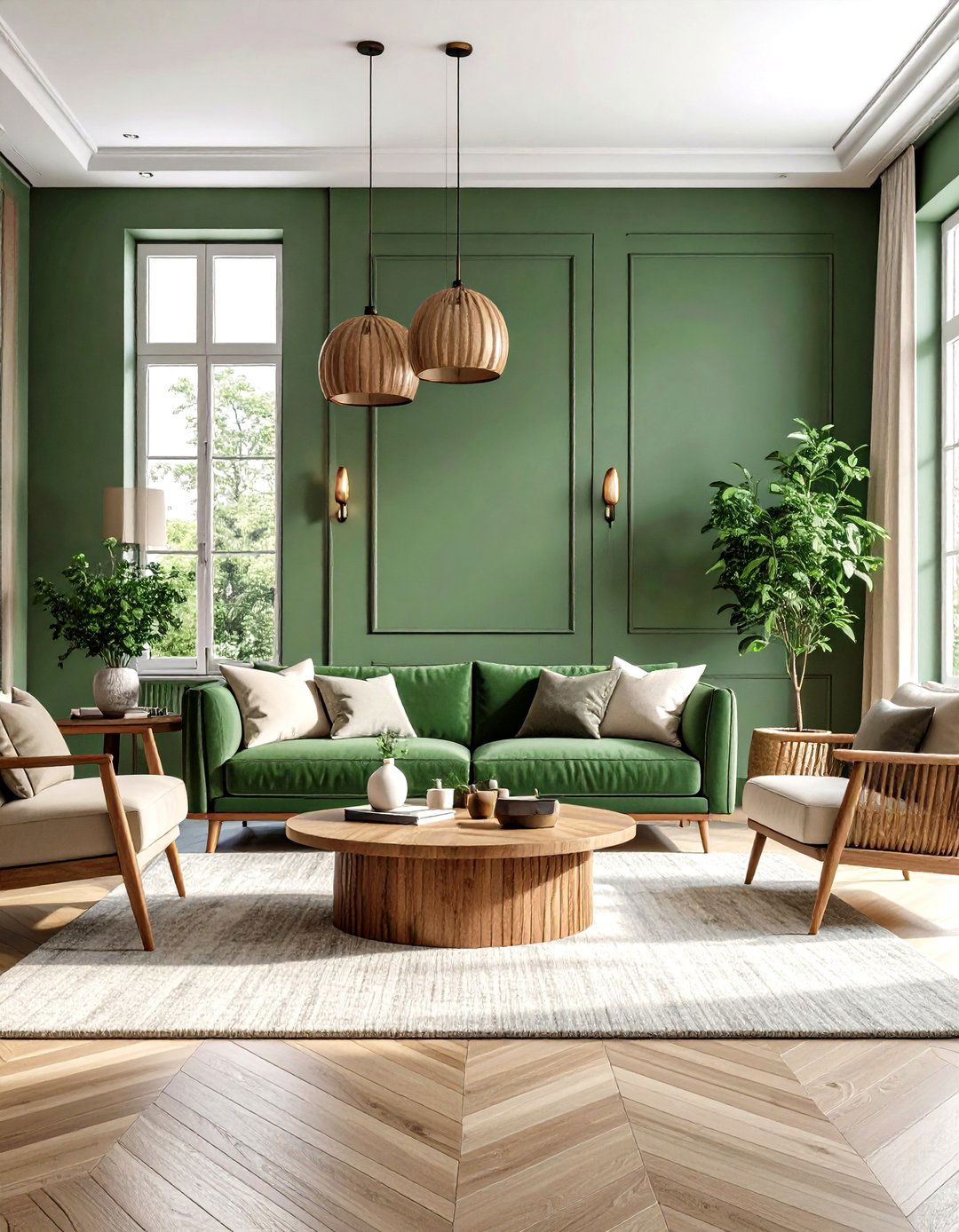 Sage and Cream Living Room - 24 Pastel Colour Ideas for Your Home