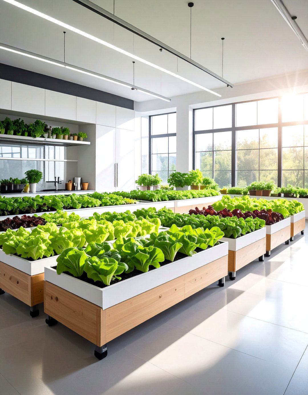 Salad Green Garden - 24 Indoor Garden Ideas