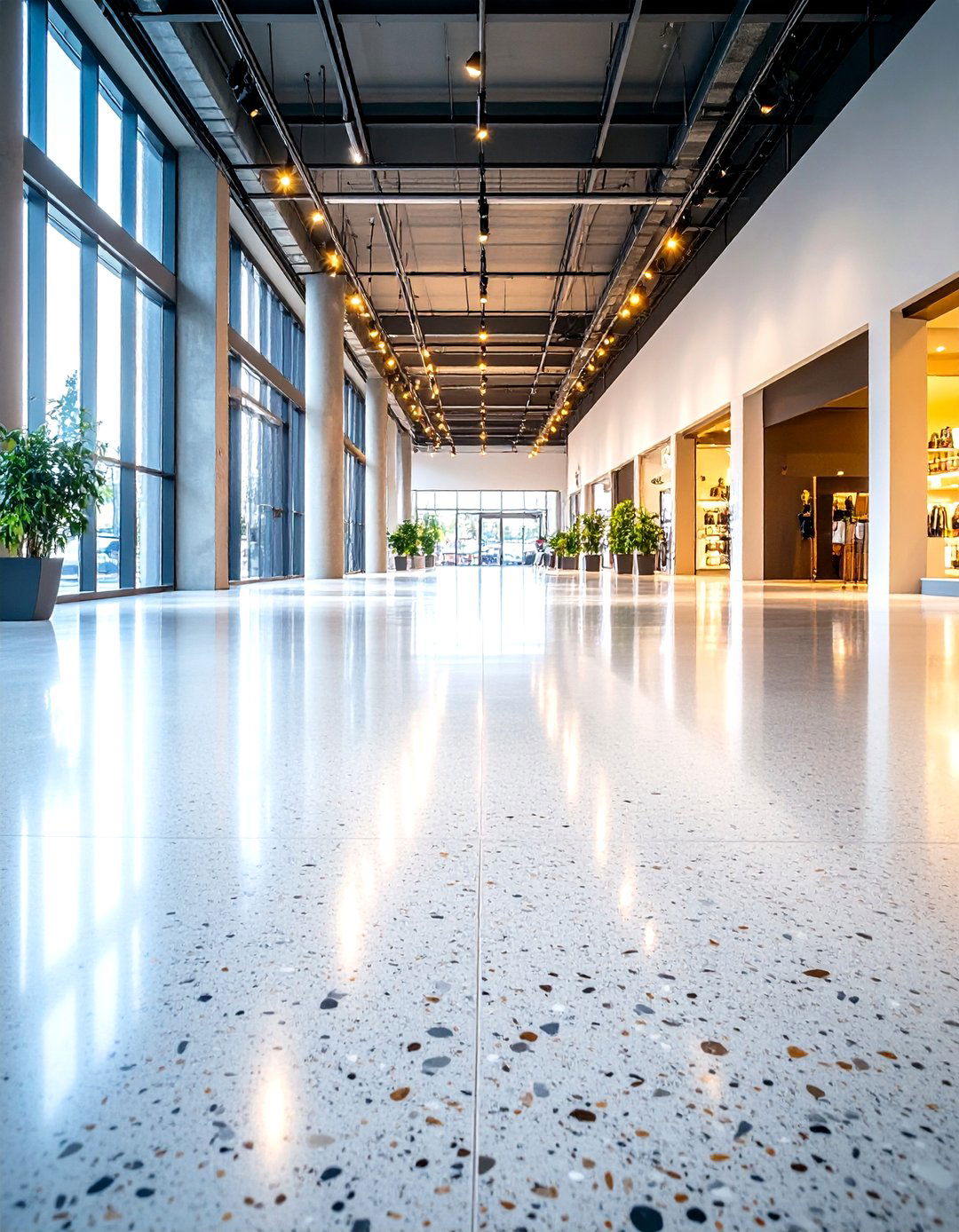 Salt and Pepper Exposed Aggregate Floors - 24 Concrete Floor Ideas