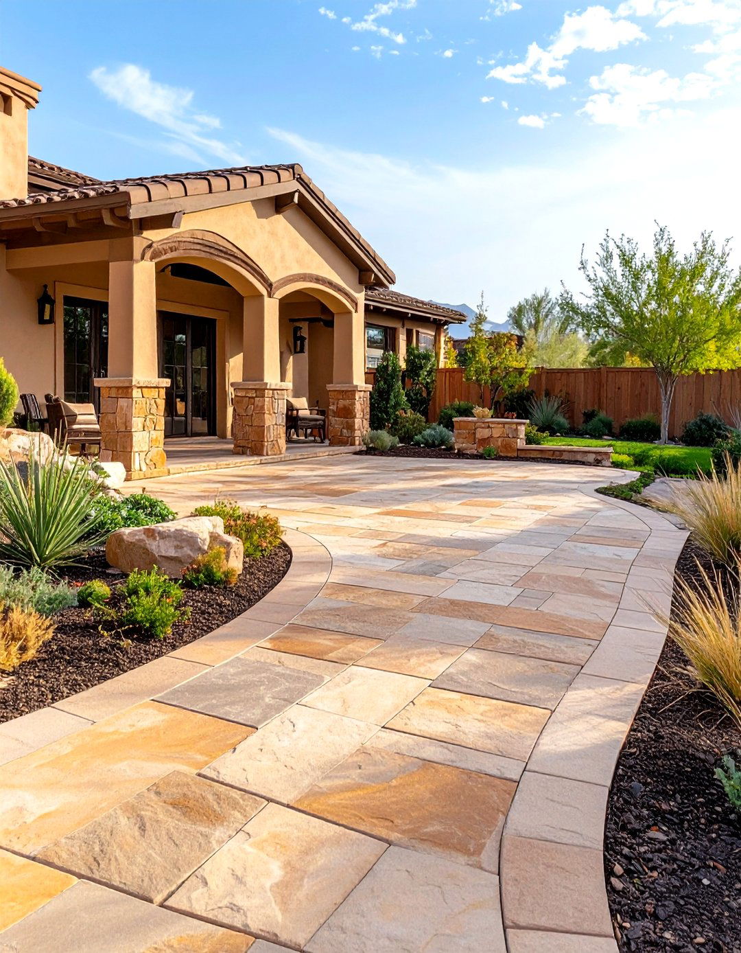 Sandstone Patio Flooring - 24 Patio Flooring Ideas