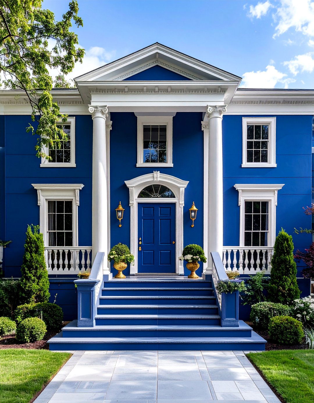 Sapphire Blue Elegance - 24 Blue Exterior House Colors