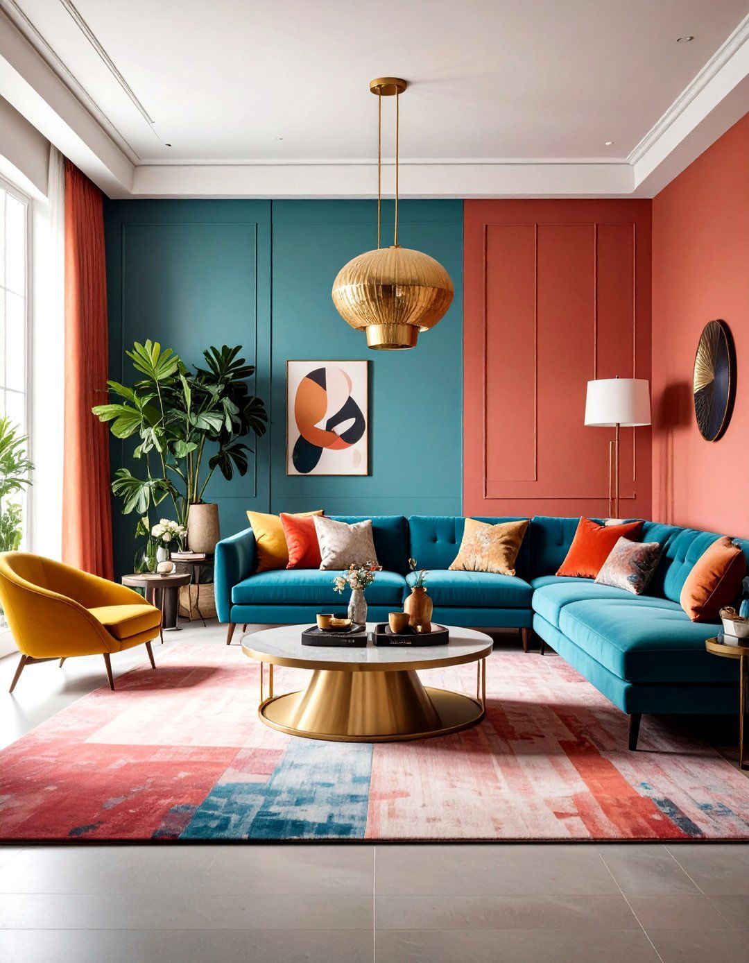 Scale Contrast Living Solutions - 24 Asymmetrical Balance Interior Design Ideas