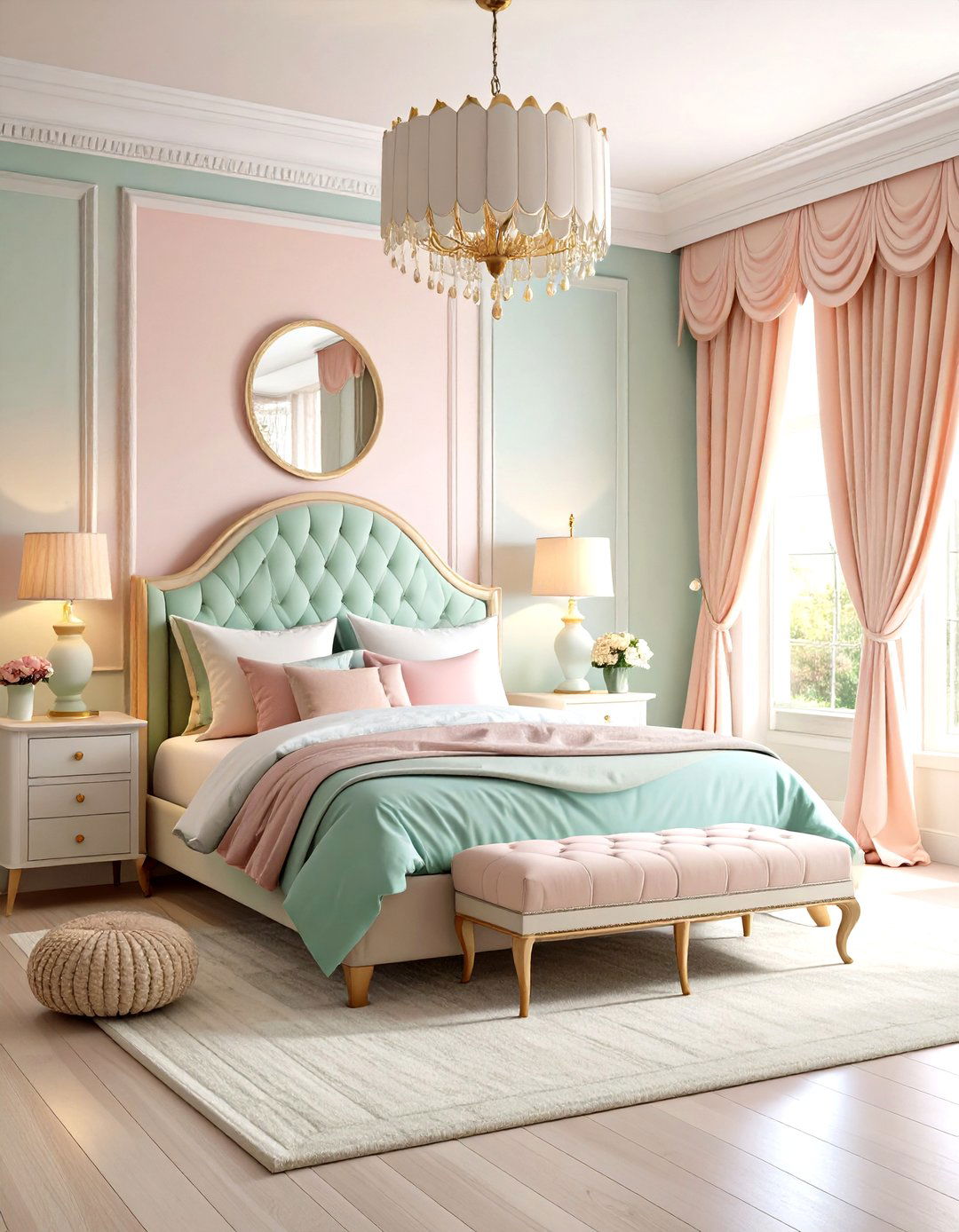 Scalloped Edge Details - 24 Grandmillennial Style Bedroom Ideas