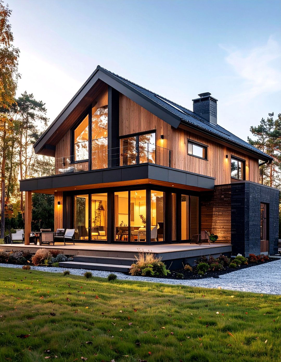 Scandinavian Black Brick Simplicity - 24 Black Brick House Exteriors