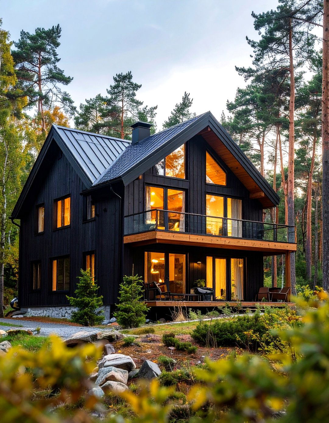 Scandinavian Black Timber Houses - 24 Modern Black Houses