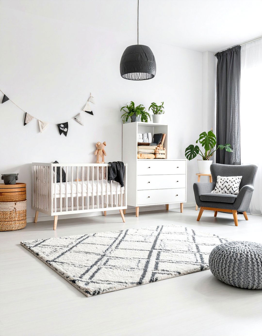 Scandinavian Black and White - 24 Black Nursery Ideas