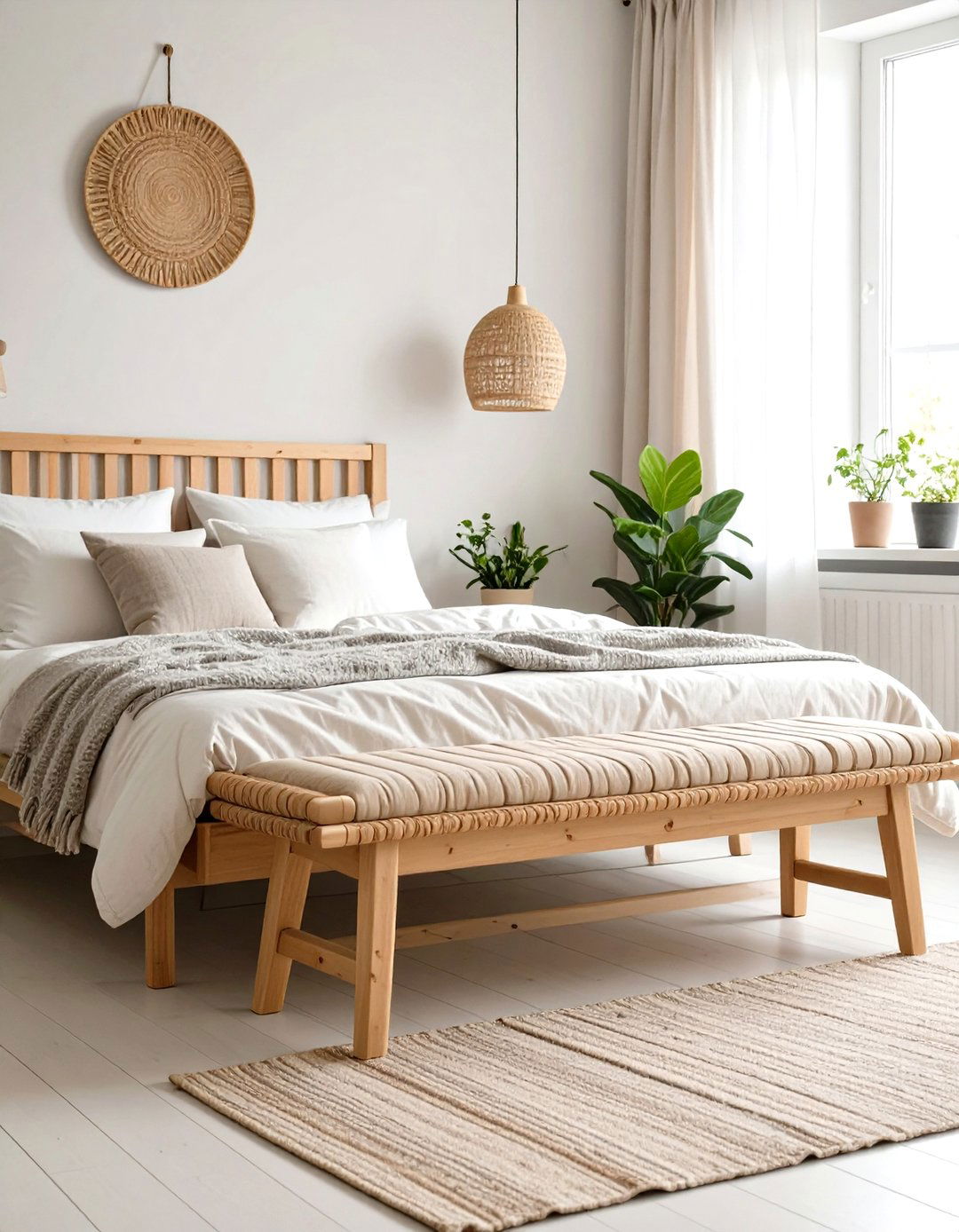 Scandinavian Design Bedroom Bench - 24 Bedroom Bench Ideas
