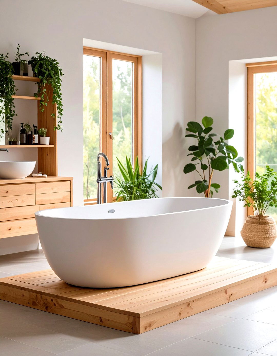Scandinavian Drop in Tub Design - 24 Drop in Tub Ideas