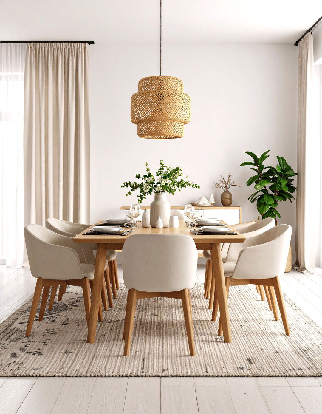 Scandinavian Eclectic Dining Room - 24 Eclectic Dining Room Ideas