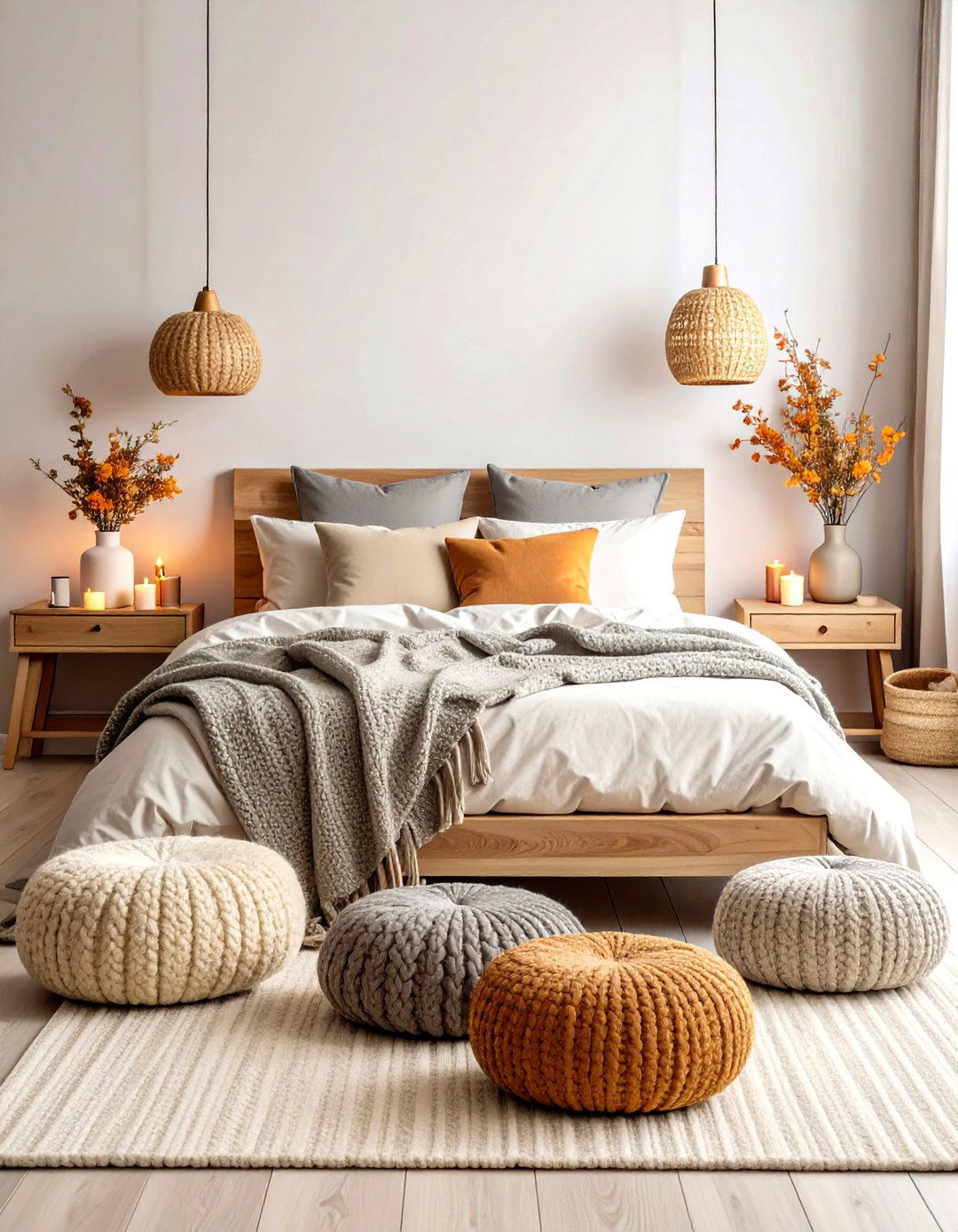 Scandinavian Fall Bedroom - 24 Fall Bedroom Decor Ideas
