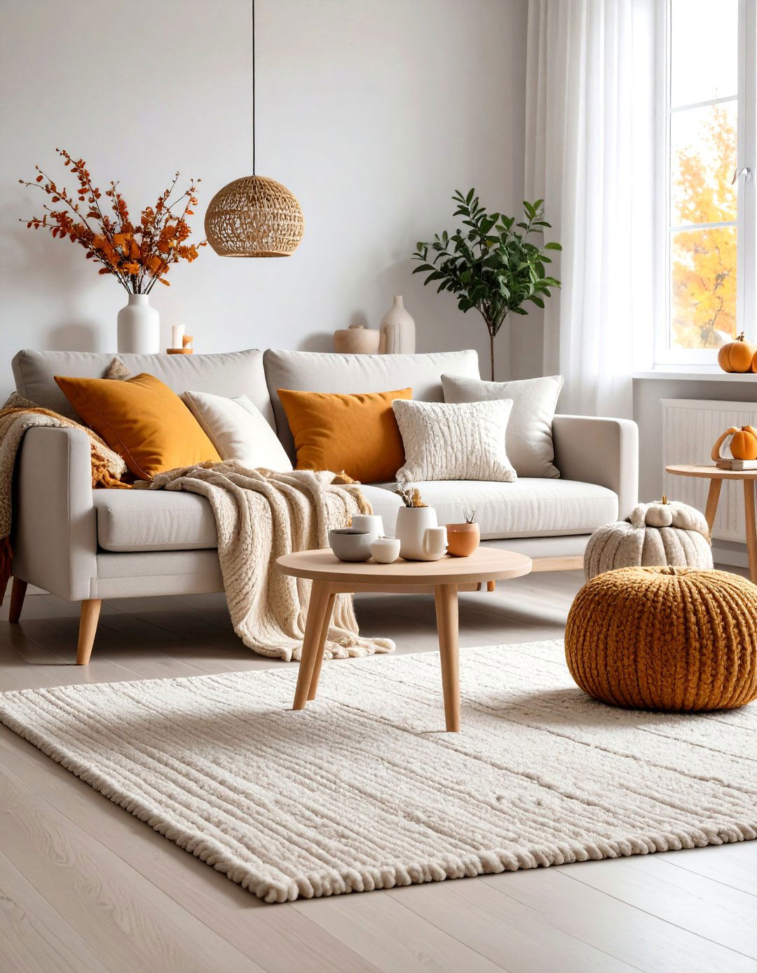 Scandinavian Fall Living Room - 24 Fall Living Room Ideas