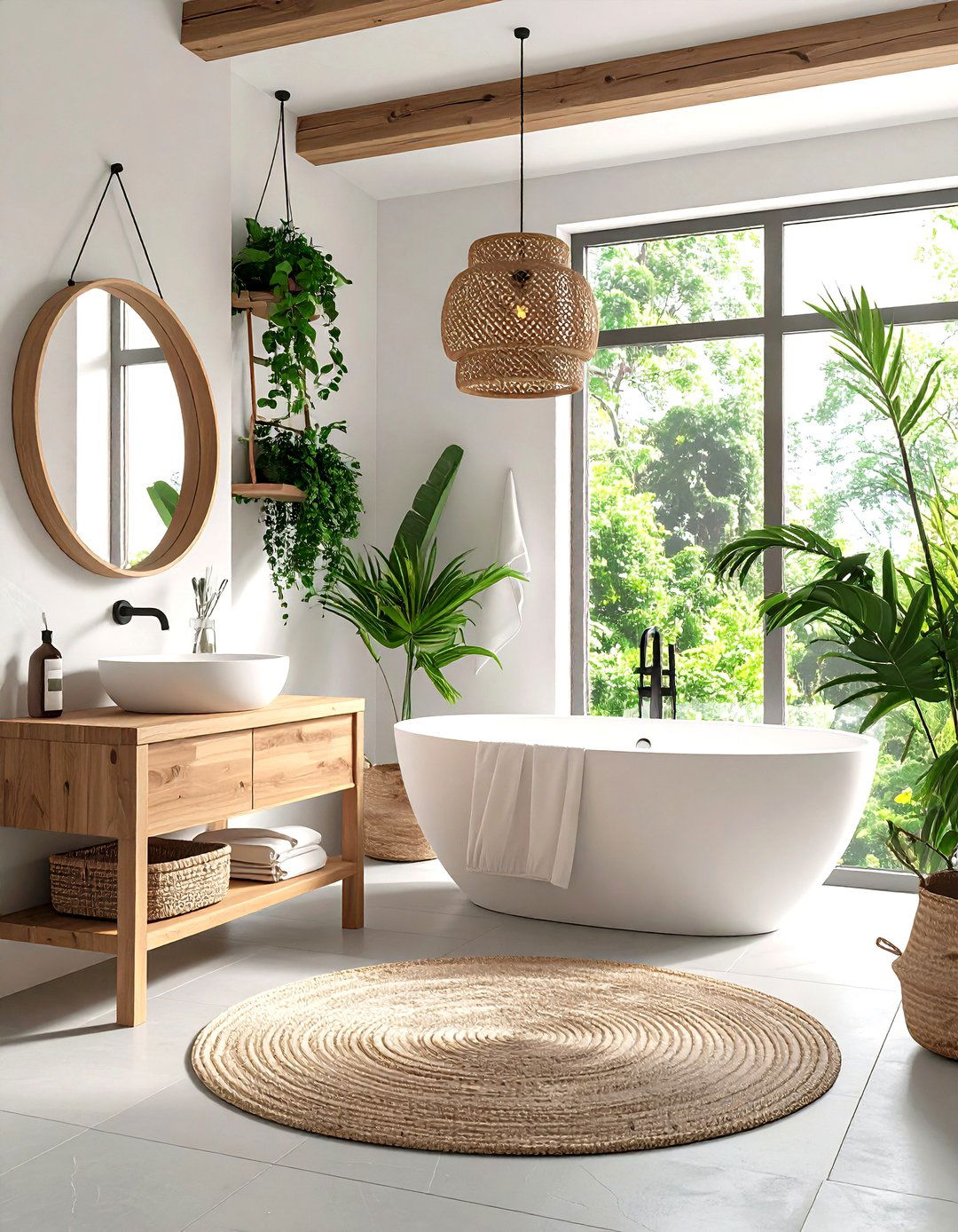 Scandinavian Grey Fish Scale Tile Bathroom - 24 Grey Tile Bathroom Ideas
