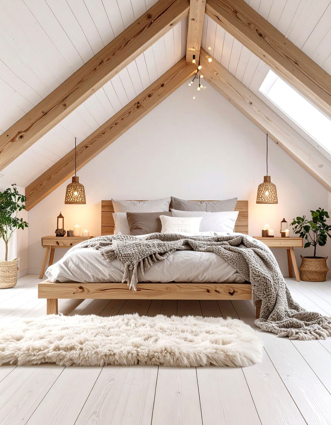 Scandinavian Hygge Comfort - 24 Low Sloped Ceiling Bedroom Ideas