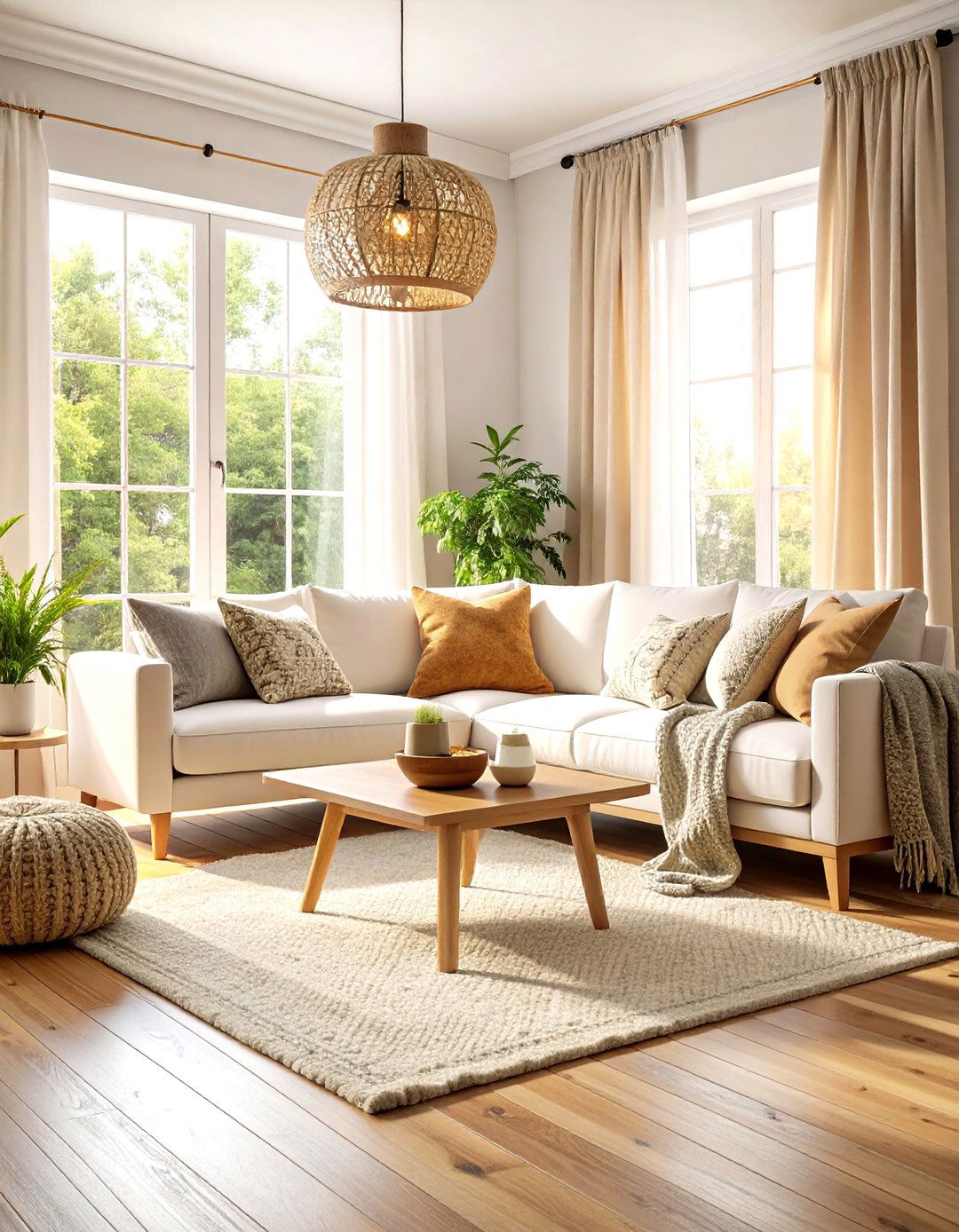 Scandinavian Hygge Comfort Zone - 24 White Couch Living Room Ideas
