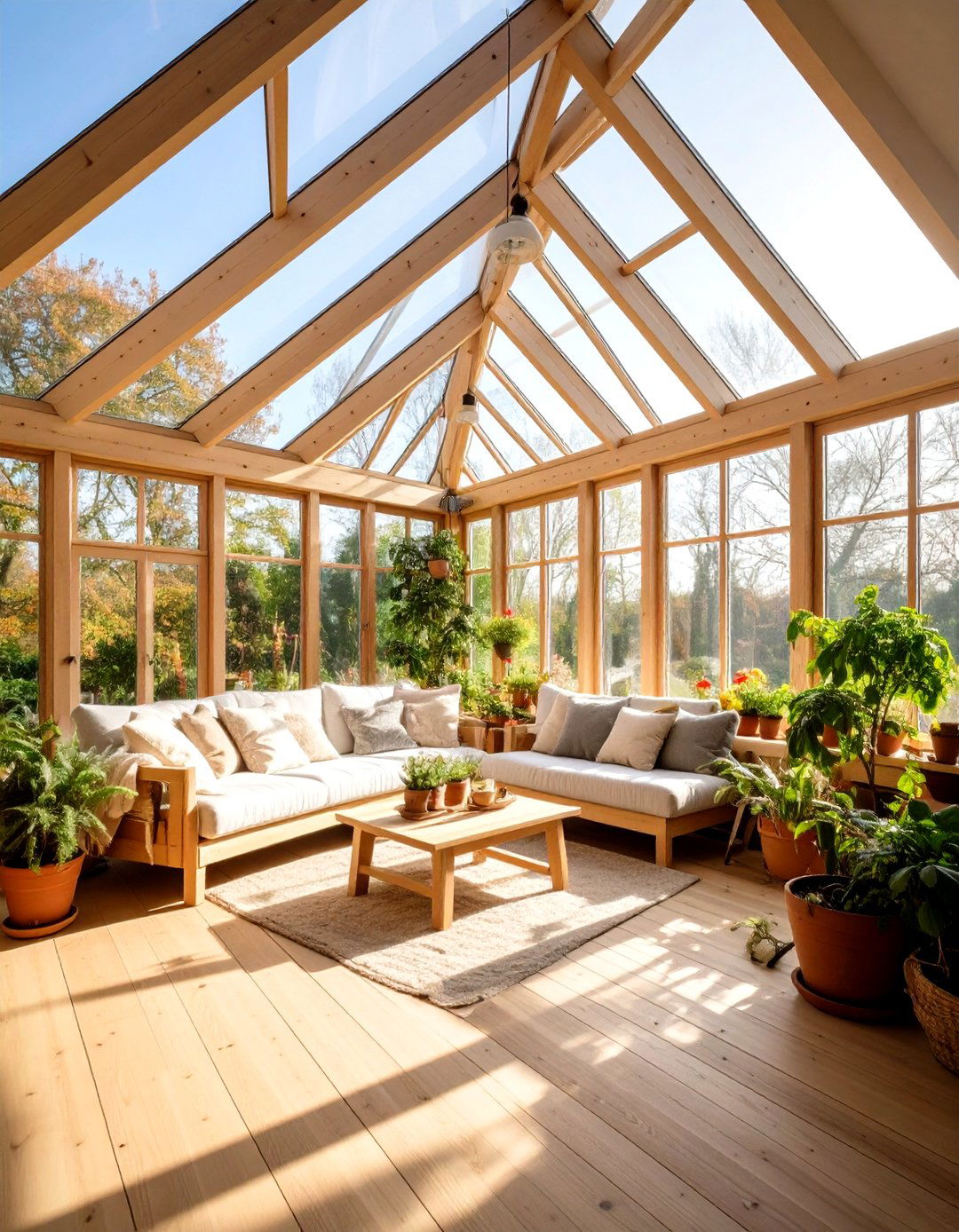 Scandinavian Hygge Greenhouse - 24 Fantasy Greenhouse Ideas