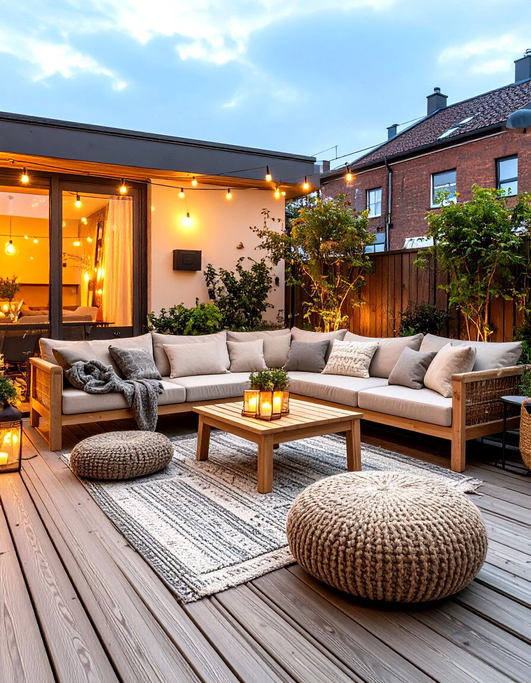 Scandinavian Hygge Patio Design - 24 townhouse patio ideas