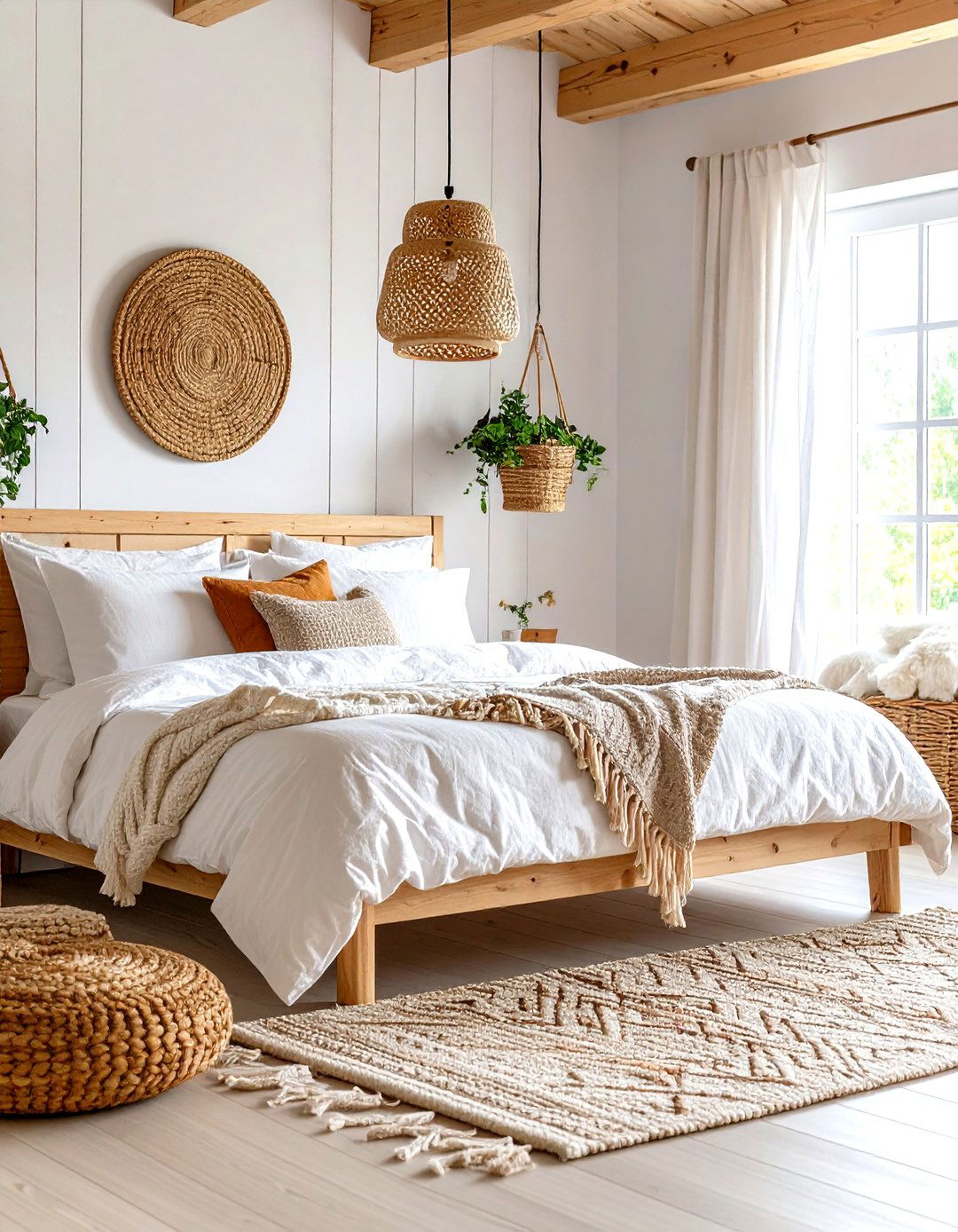 Scandinavian Inspired Cabin Bedroom with Light Woods - 24 Cabin Bedroom Ideas