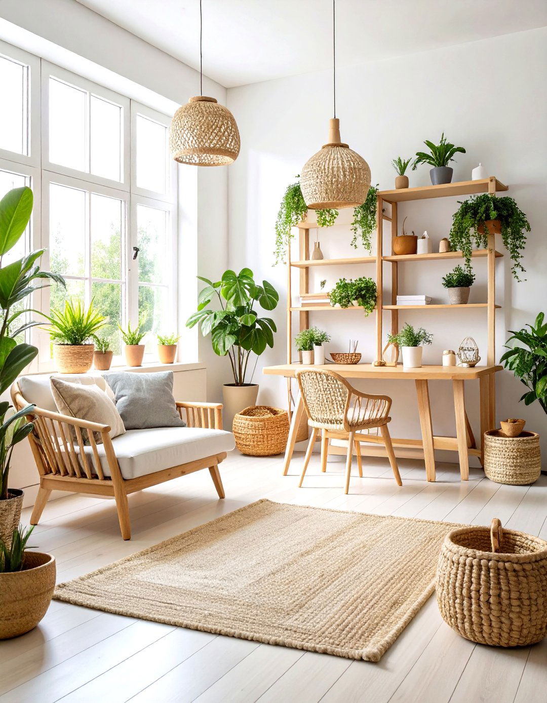 Scandinavian Inspired Craft Room - 24 Craft Room Ideas