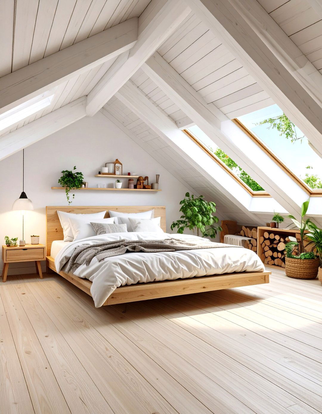 Scandinavian Inspired Master Bedroom Retreat - 24 attic room ideas