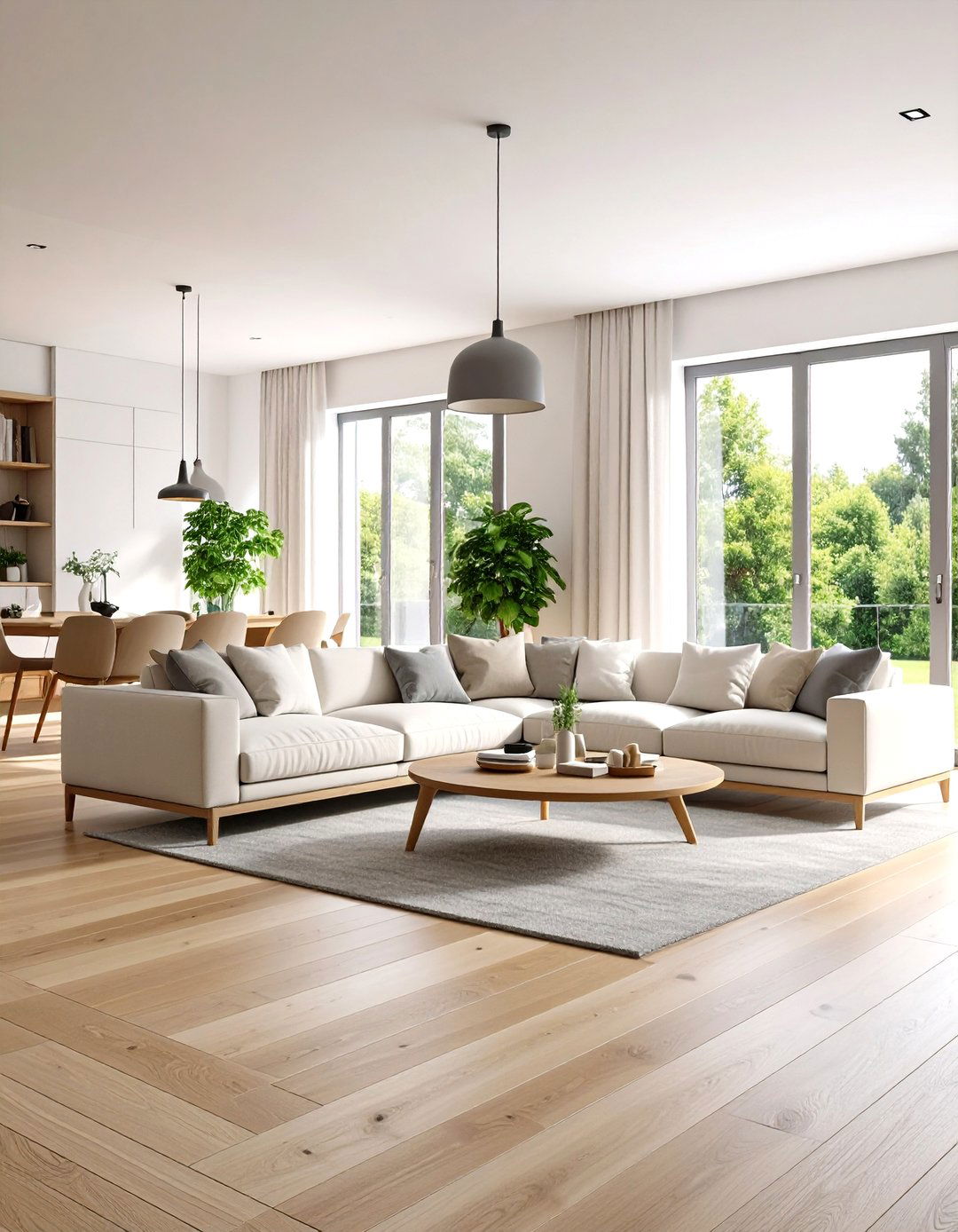 Scandinavian Inspired Sunken Space - 24 Sunken Living Room Ideas